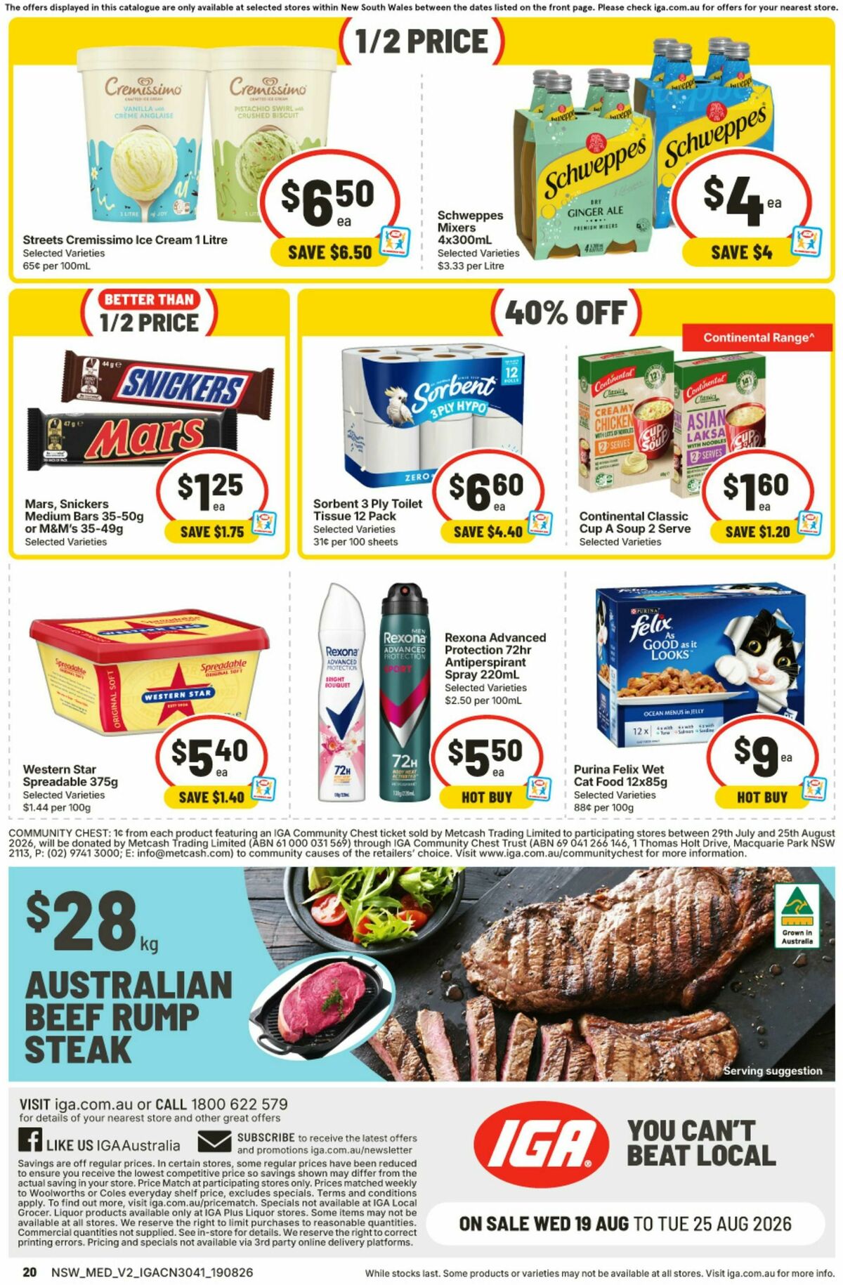 IGA Catalogues from 19 August