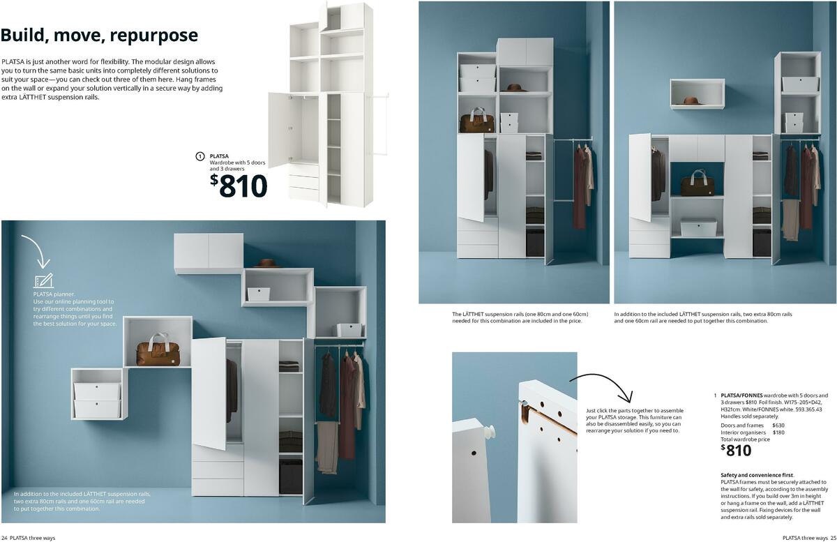 IKEA Wardrobes Brochure Catalogues from 31 August