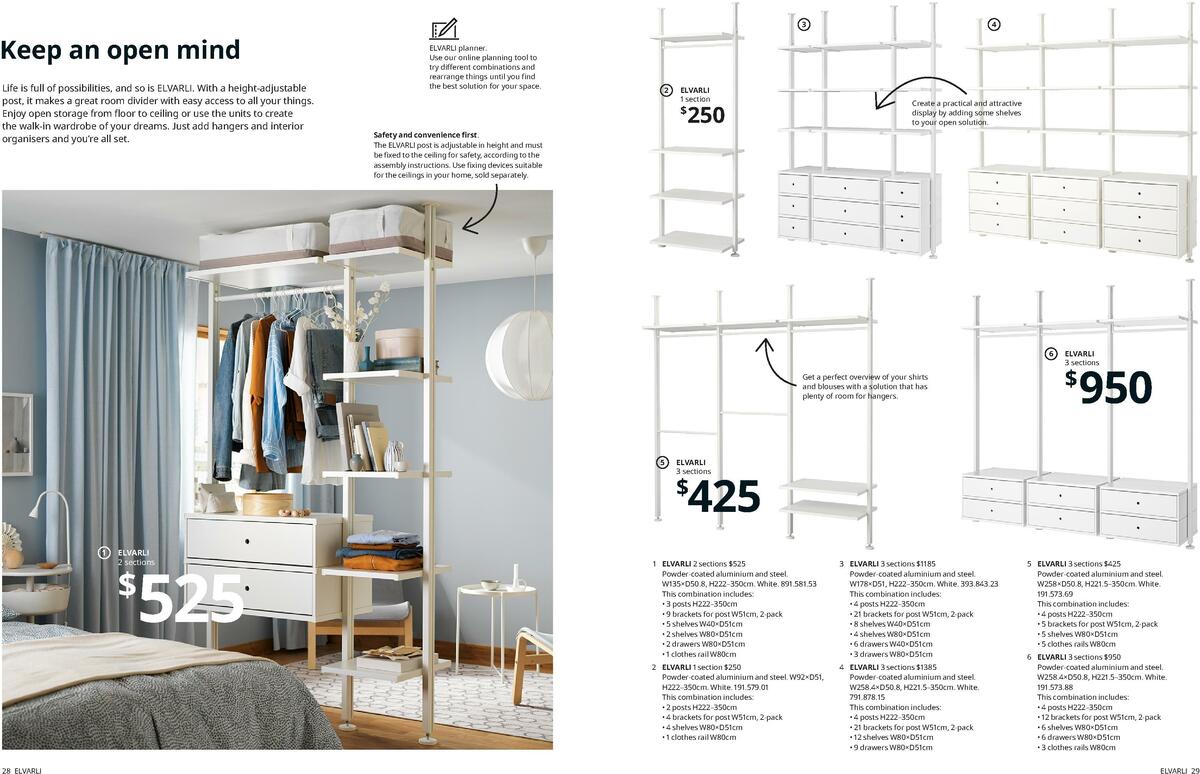 IKEA Wardrobes Brochure Catalogues from 31 August