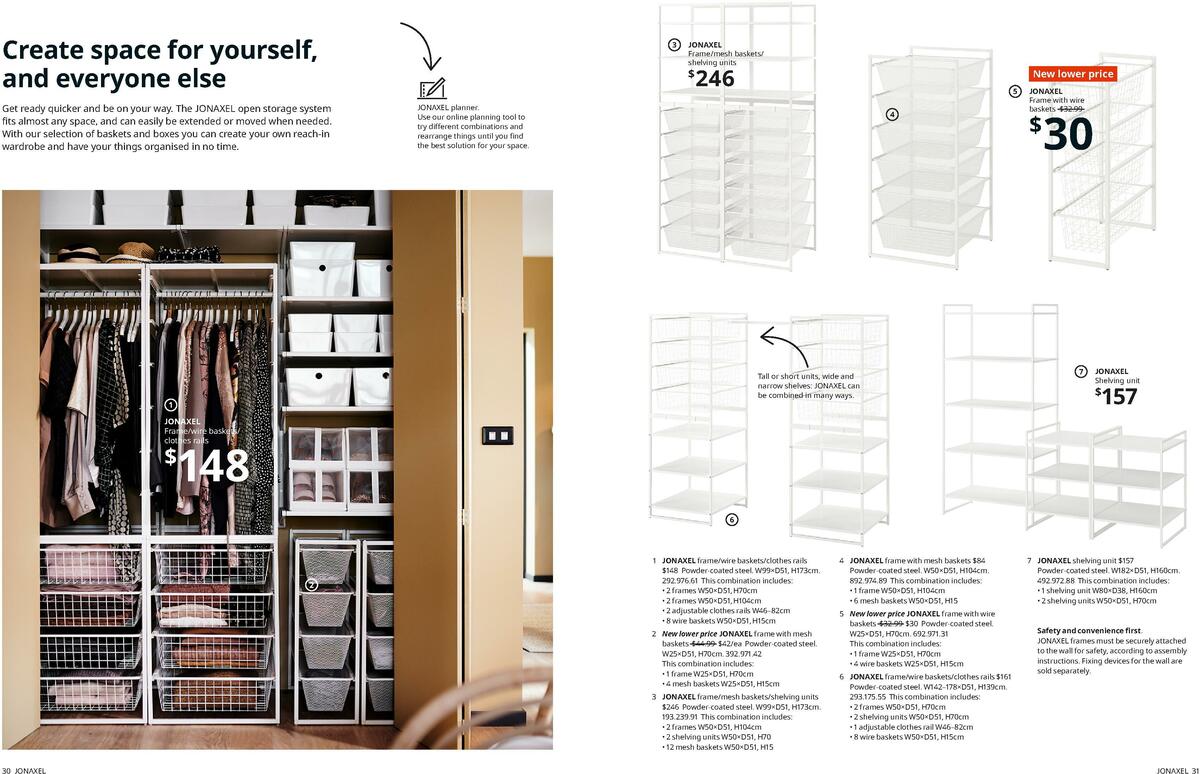 IKEA Wardrobes Brochure Catalogues from 31 August