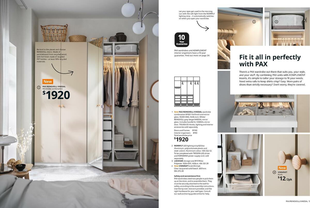 IKEA Wardrobes Brochure Catalogues from 31 August