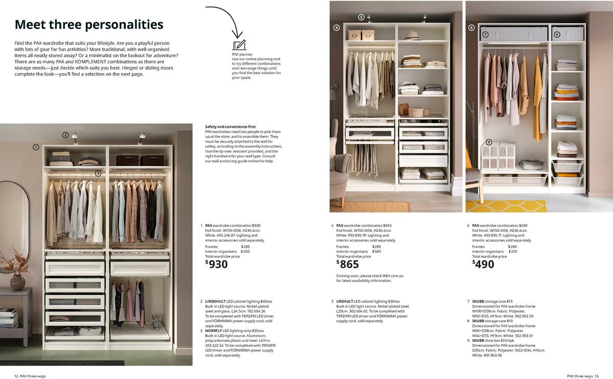 IKEA Wardrobes Brochure Catalogues from 31 August