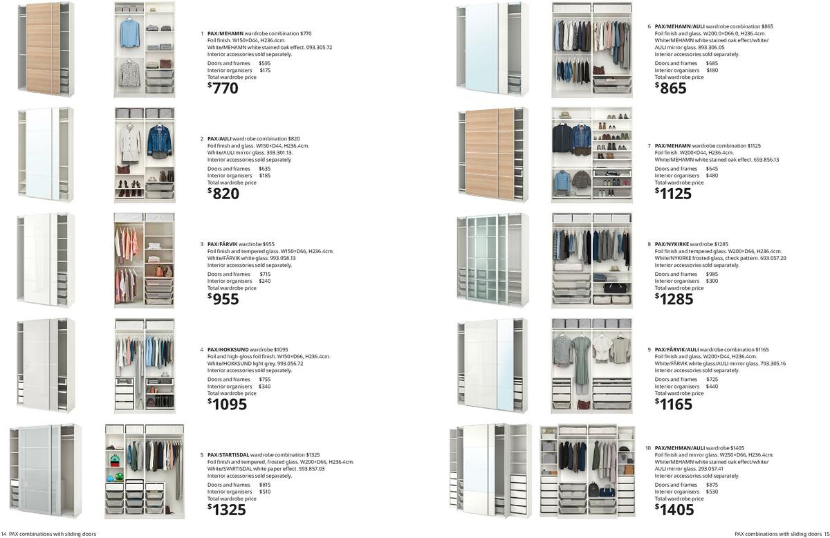 IKEA Wardrobes Brochure Catalogues from 31 August