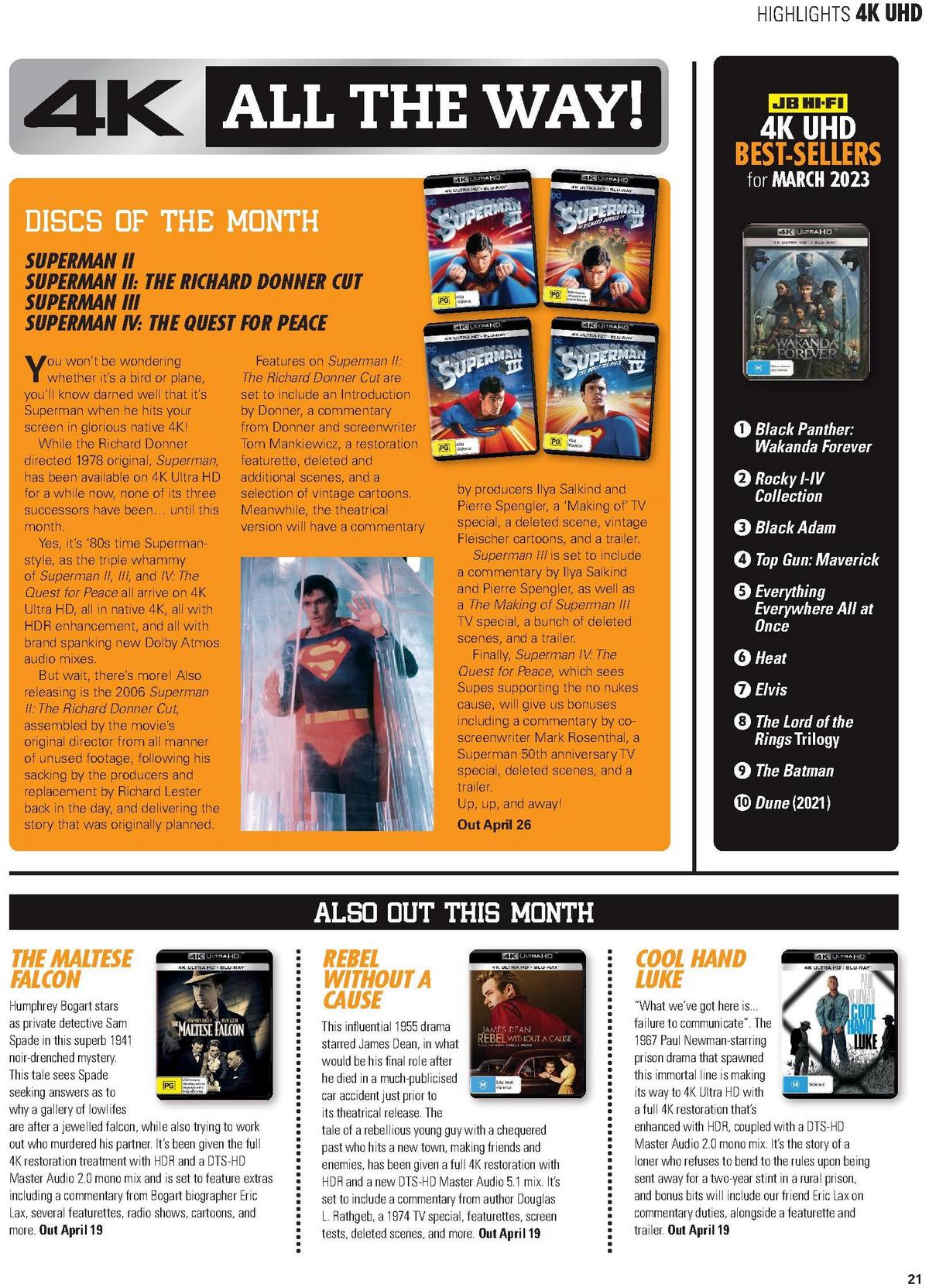 JB Hi-Fi Magazine April Catalogues from 1 April