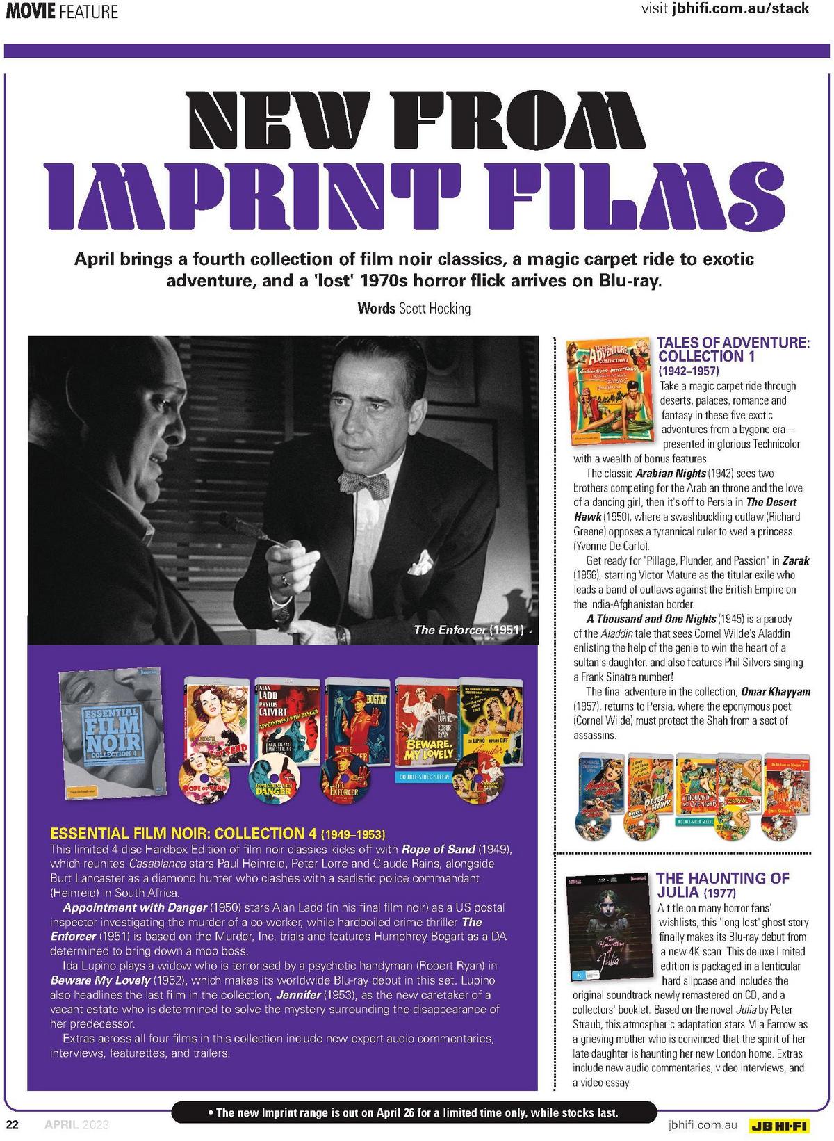 JB Hi-Fi Magazine April Catalogues from 1 April