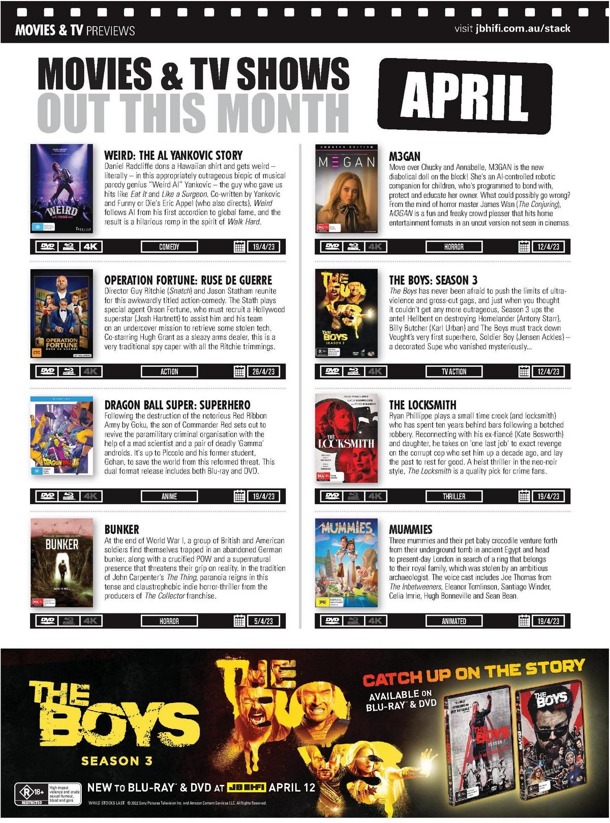 JB Hi-Fi Magazine April Catalogues from 1 April