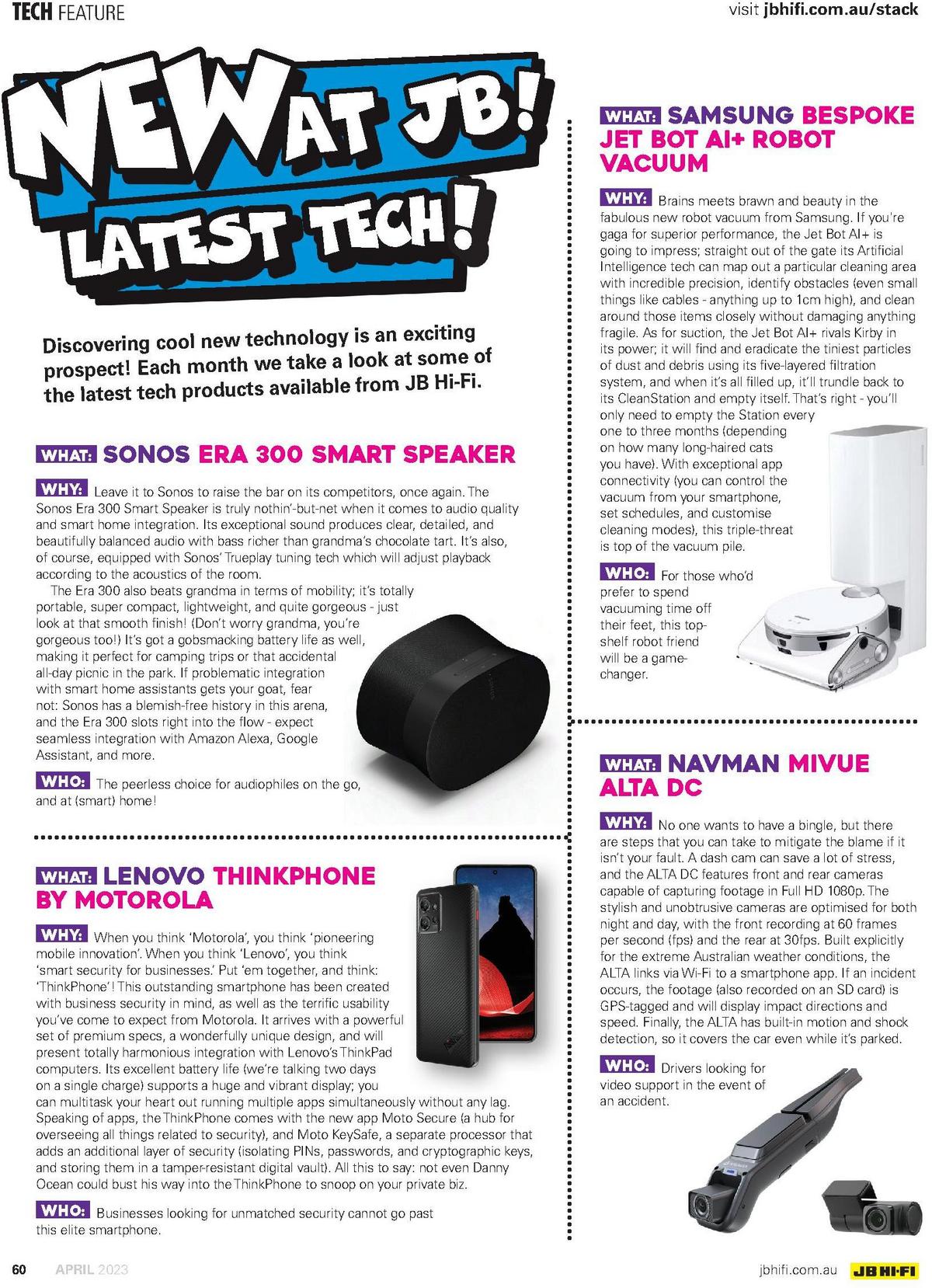 JB Hi-Fi Magazine April Catalogues from 1 April