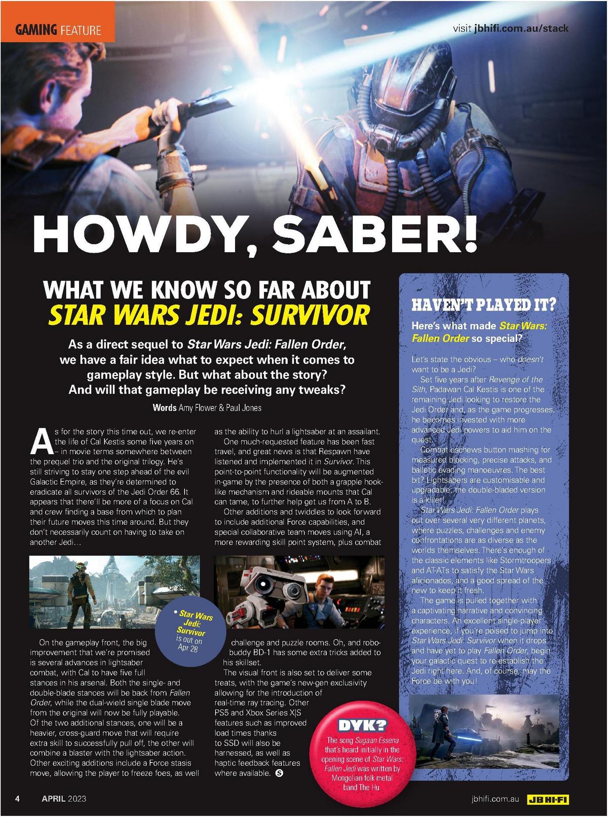 JB Hi-Fi Magazine April Catalogues from 1 April