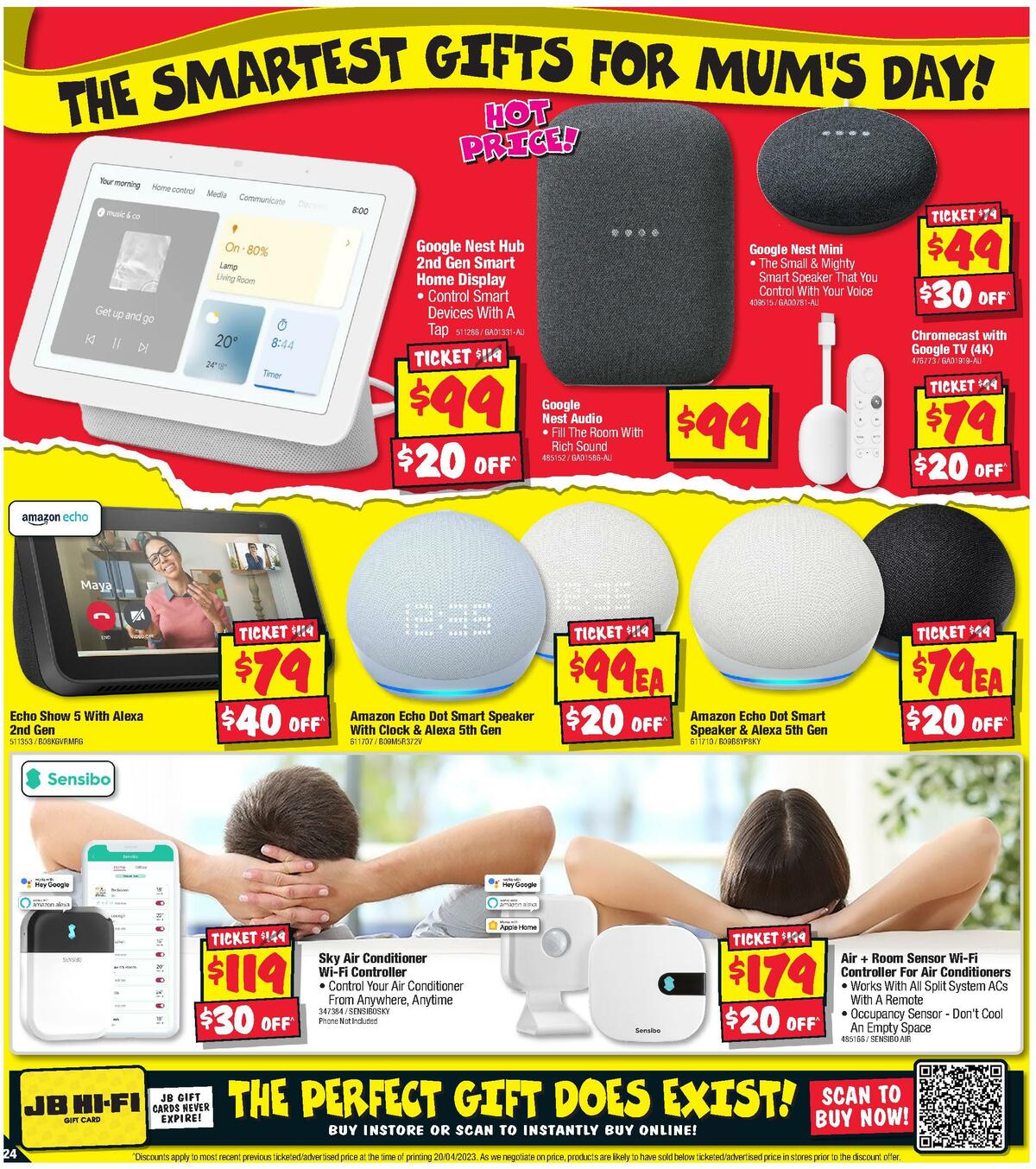 JB Hi-Fi Mother's Day Catalogues from 4 May