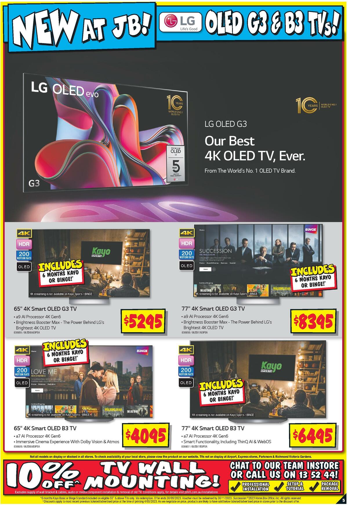 JB Hi-Fi Big Screen Bonanza Catalogues from 18 May