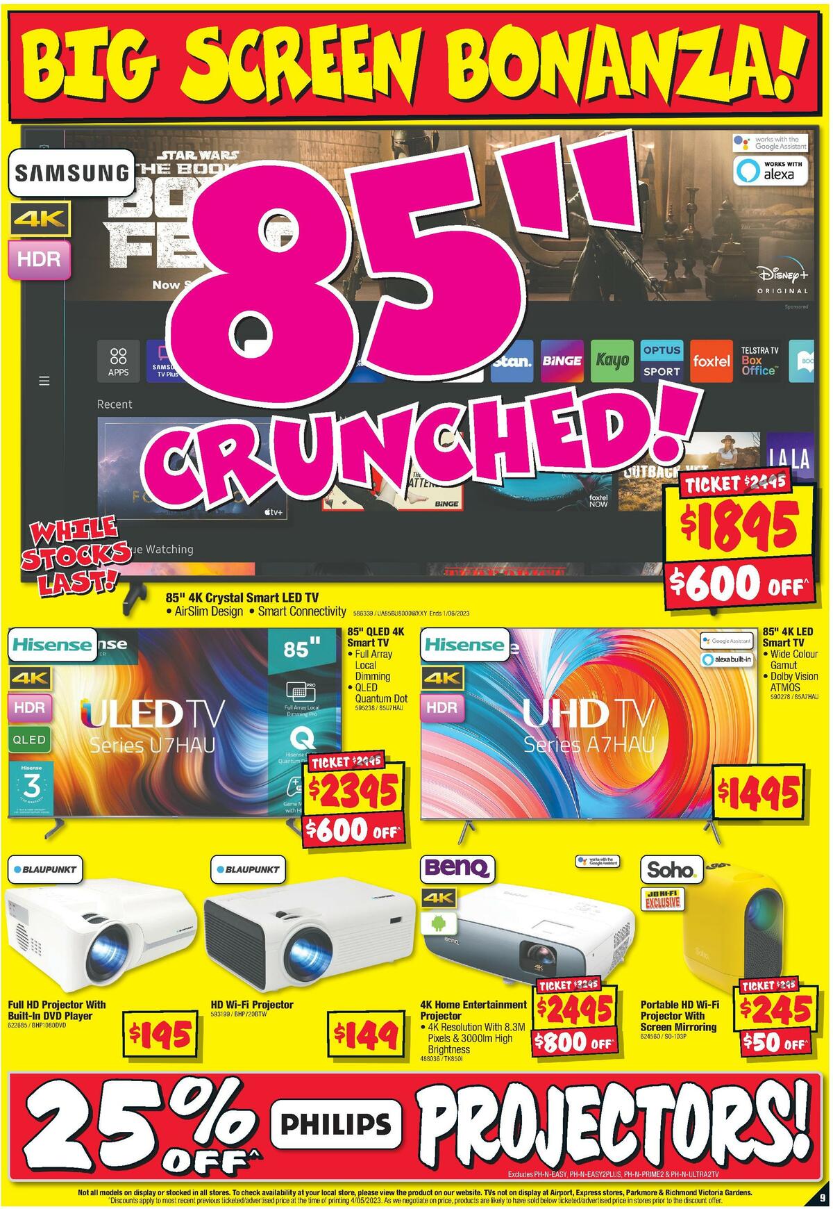 JB Hi-Fi Big Screen Bonanza Catalogues from 18 May