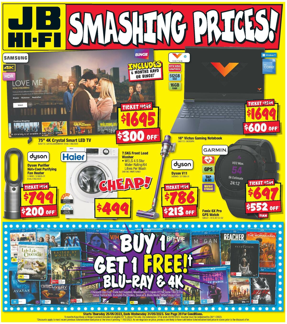 JB Hi-Fi Smashing Prices Catalogues from 25 May