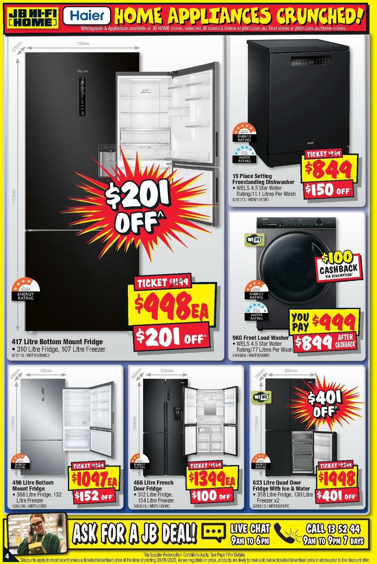 JB Hi-Fi Home Appliance Sellout Catalogues from 8 June