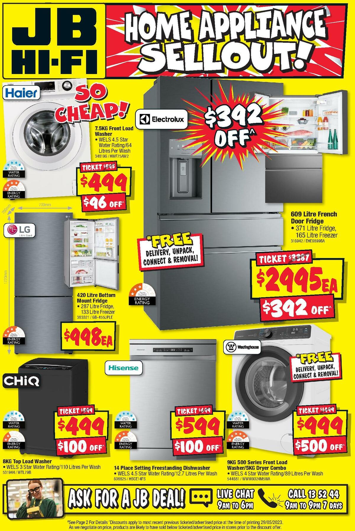 JB Hi-Fi Home Appliance Sellout Catalogues from 8 June