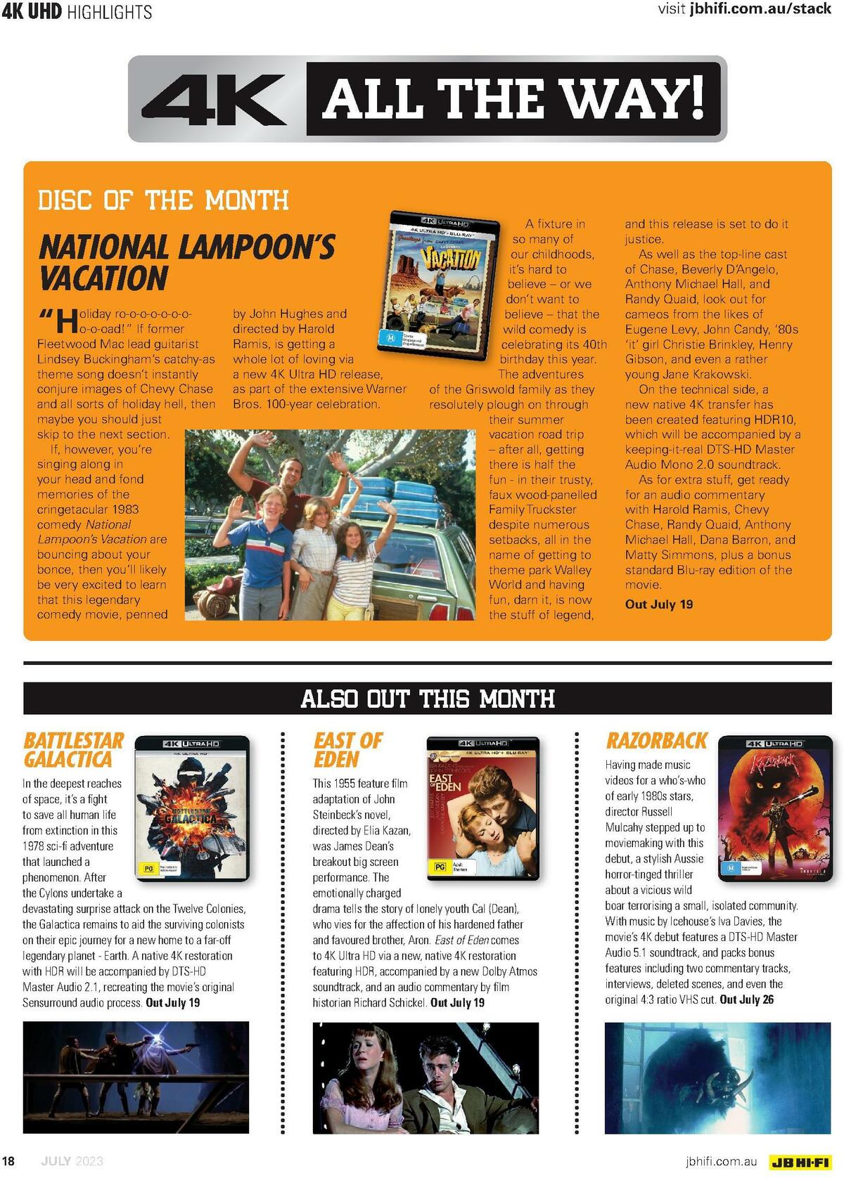 JB Hi-Fi Magazine July Catalogues from 1 July