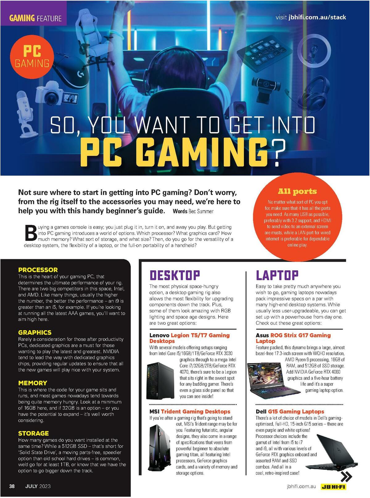 JB Hi-Fi Magazine July Catalogues from 1 July