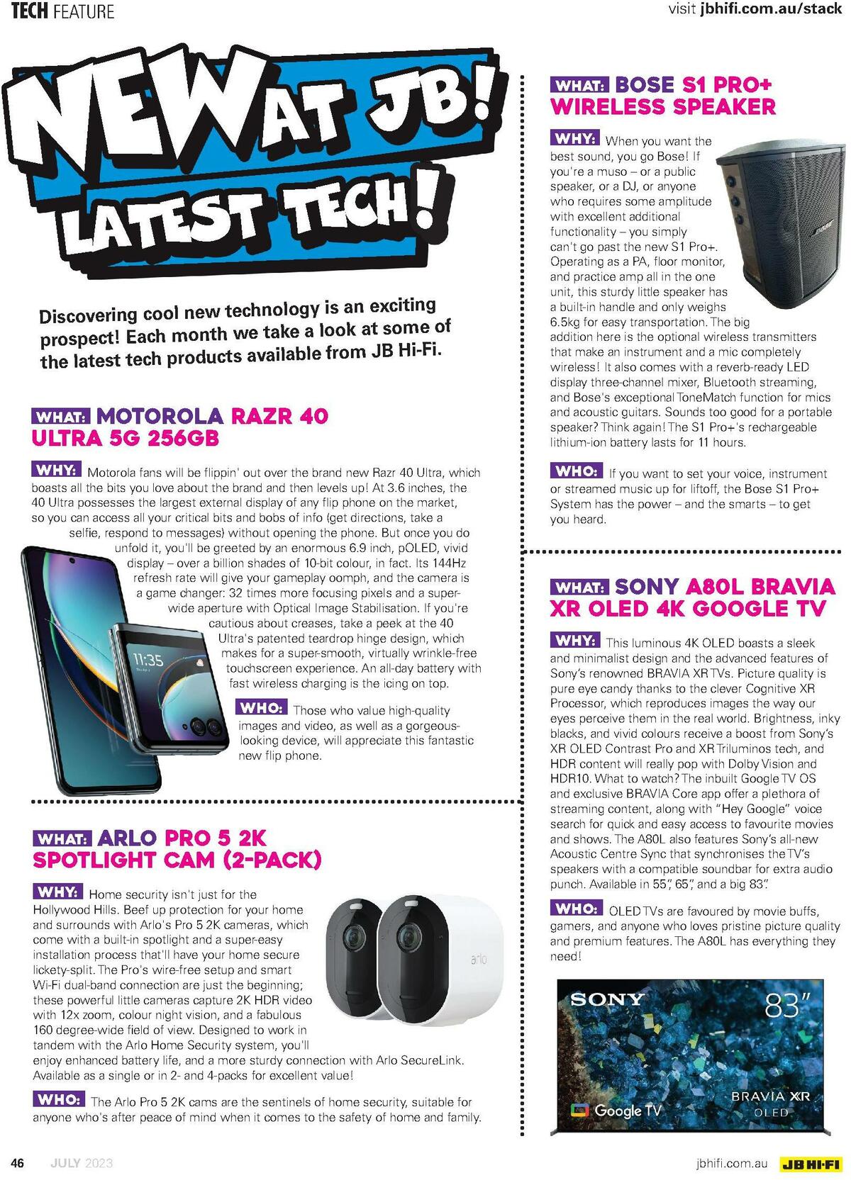 JB Hi-Fi Magazine July Catalogues from 1 July