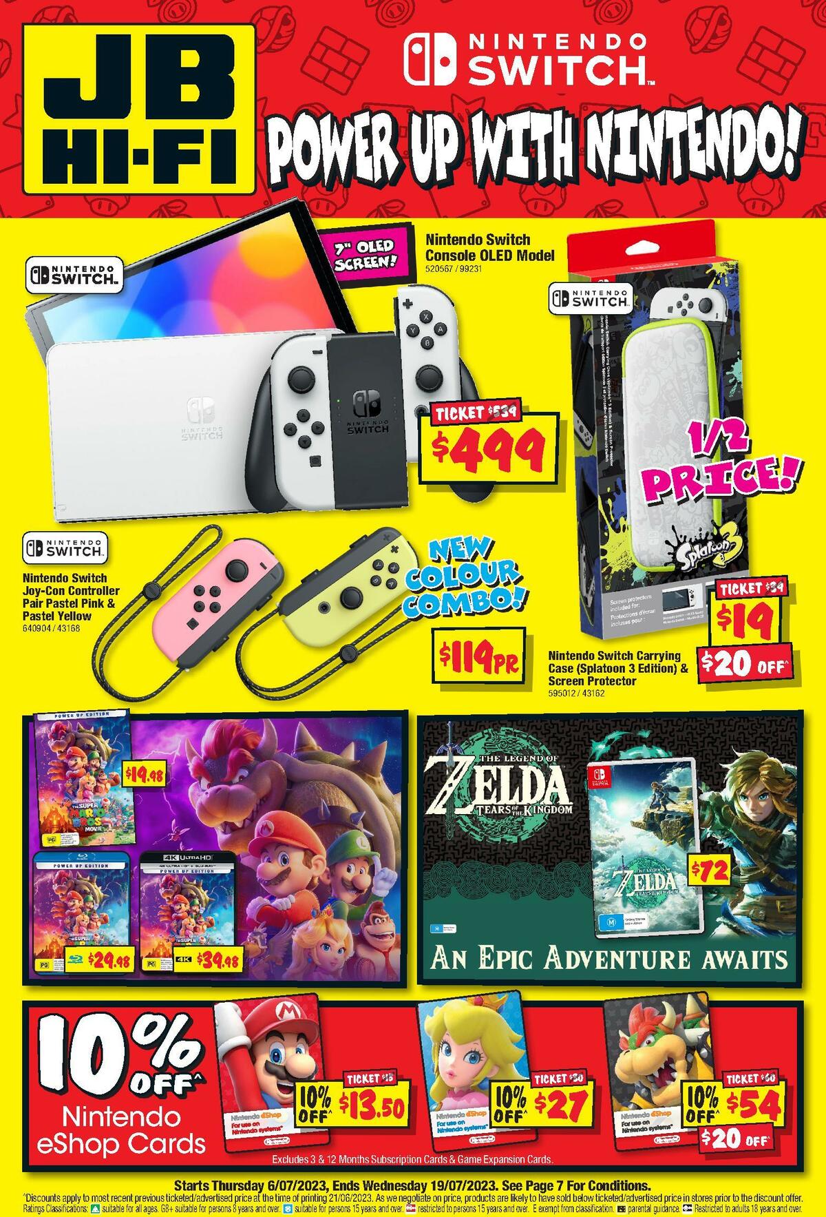 JB Hi-Fi Power up with Nintendo Catalogues from 6 July
