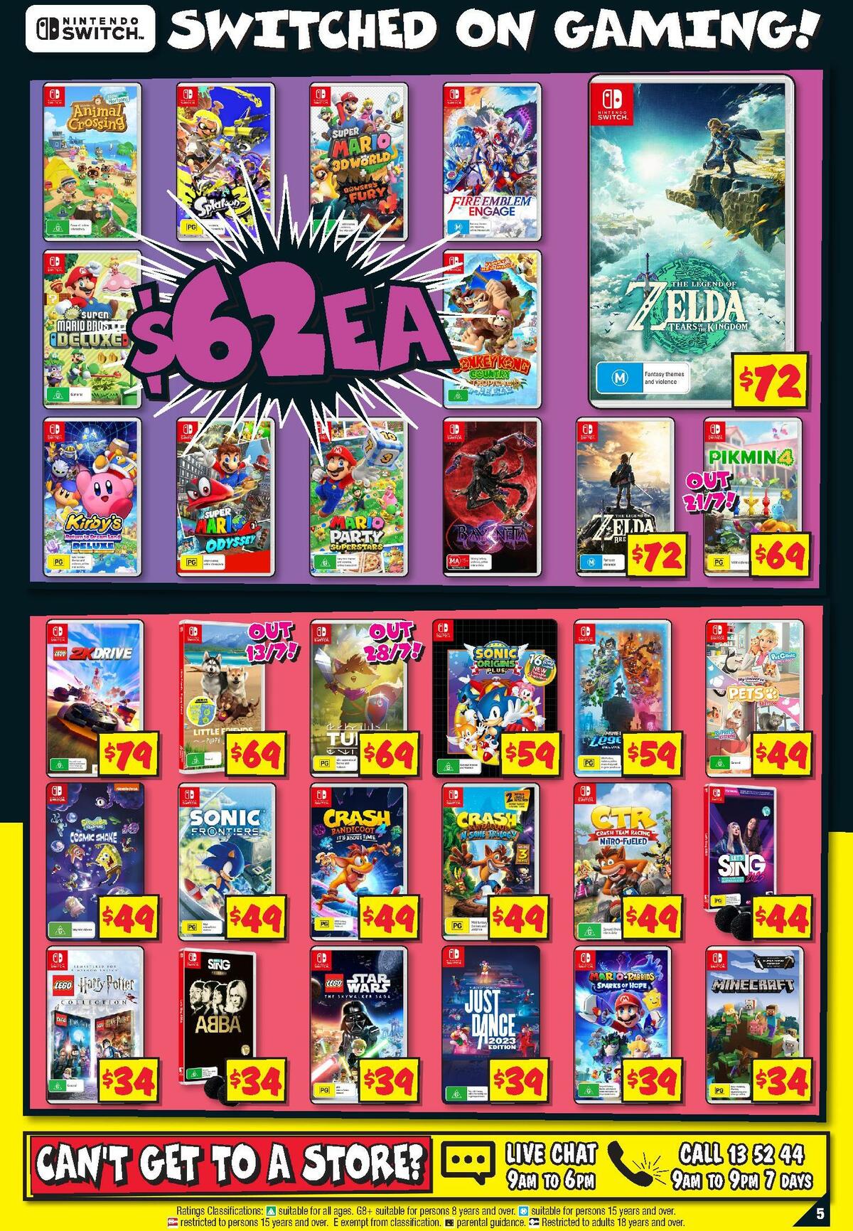 JB Hi-Fi Power up with Nintendo Catalogues from 6 July