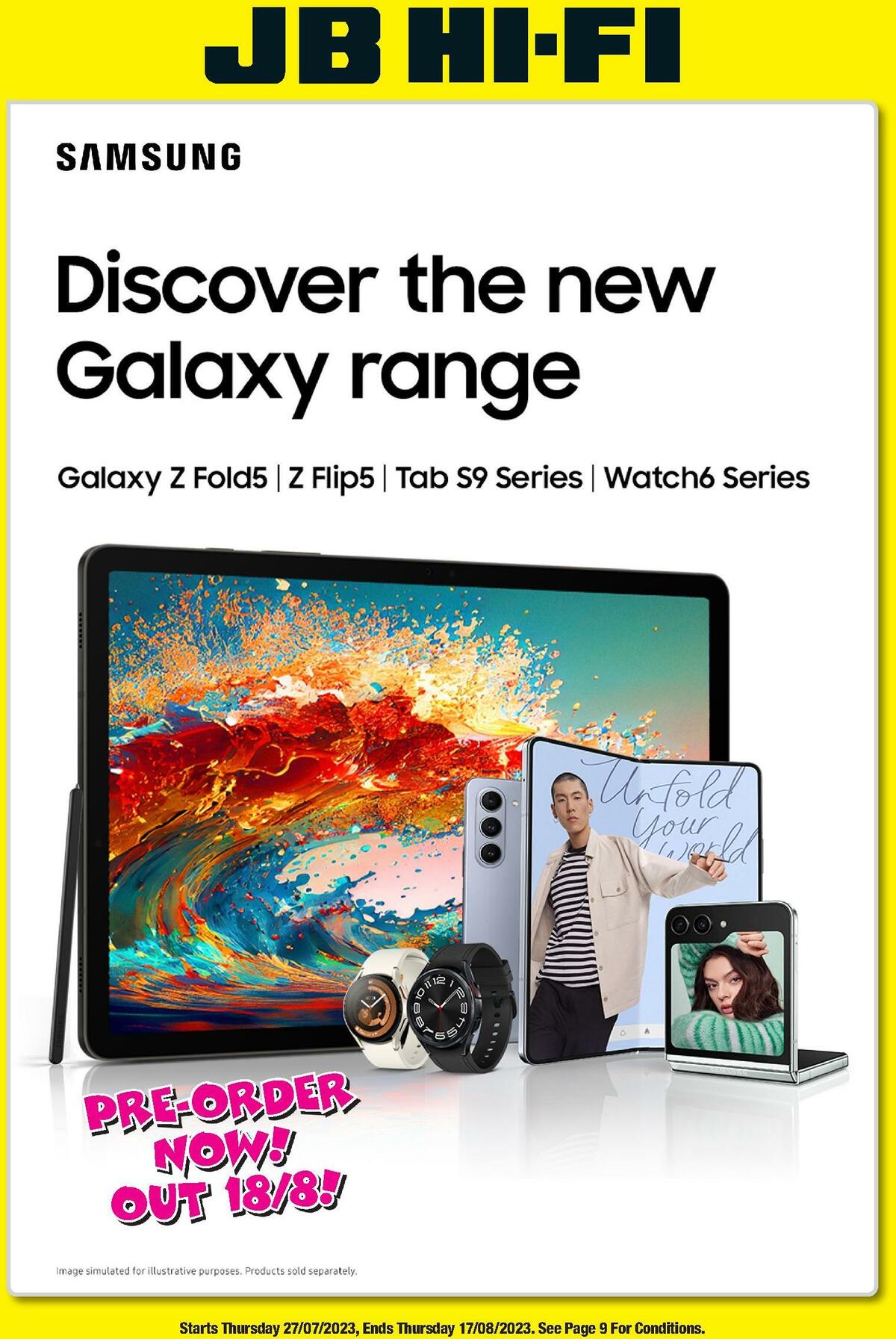 JB Hi-Fi Samsung Galaxy Catalogues from 26 July