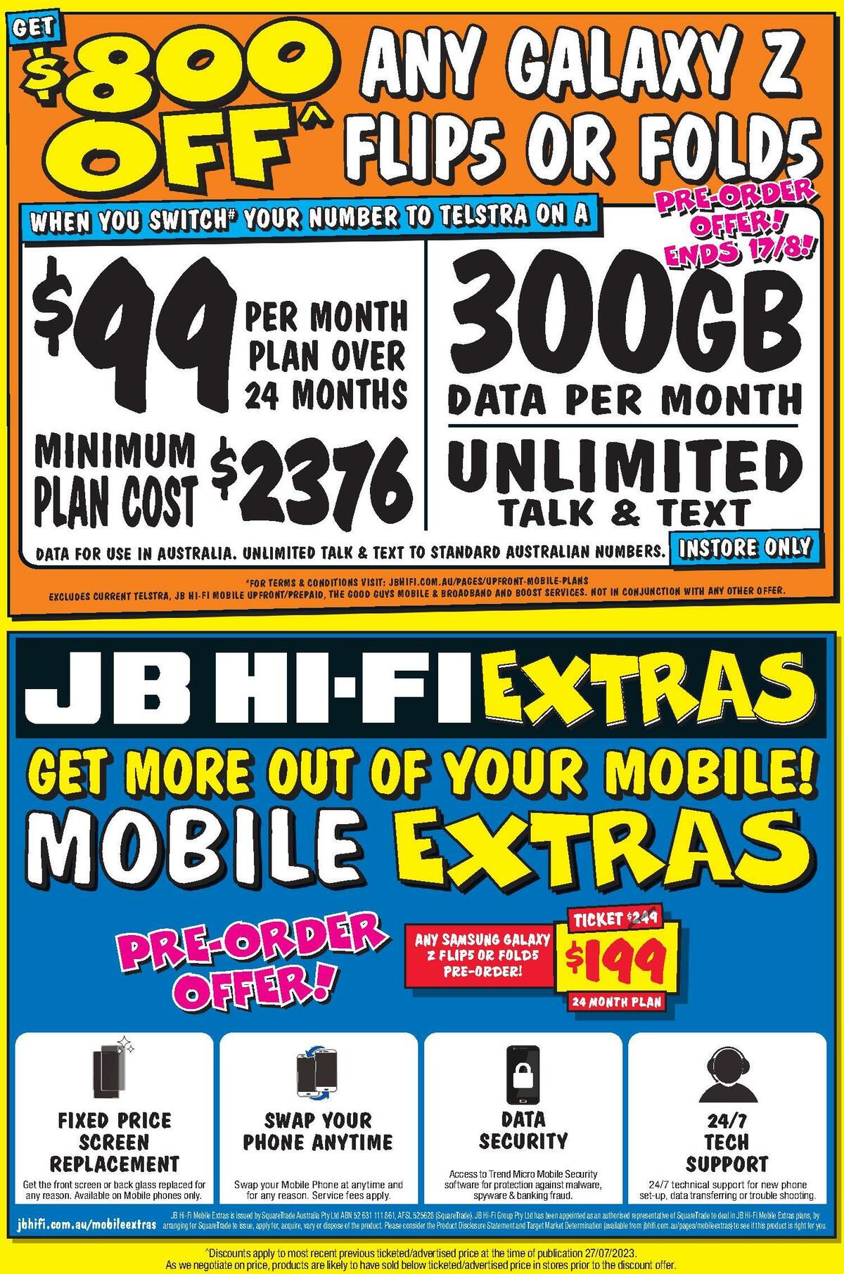 JB Hi-Fi Samsung Galaxy Catalogues from 26 July