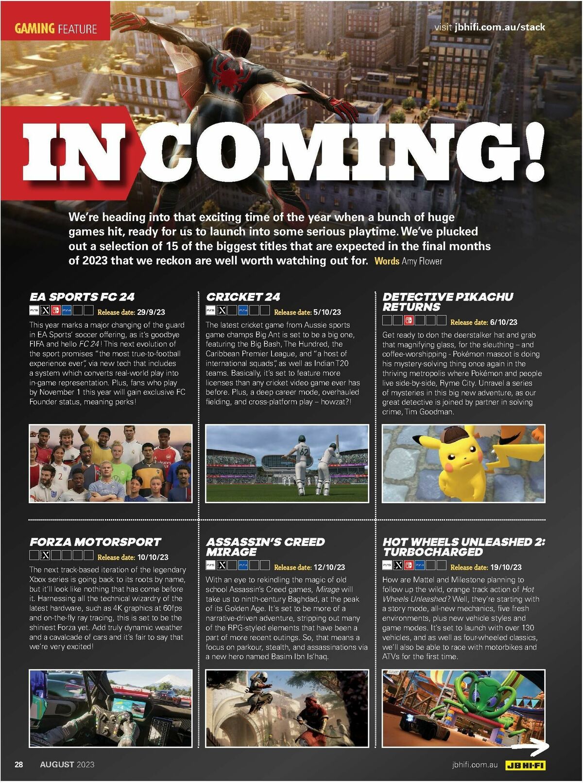 JB Hi-Fi Magazine August Catalogues from 1 August