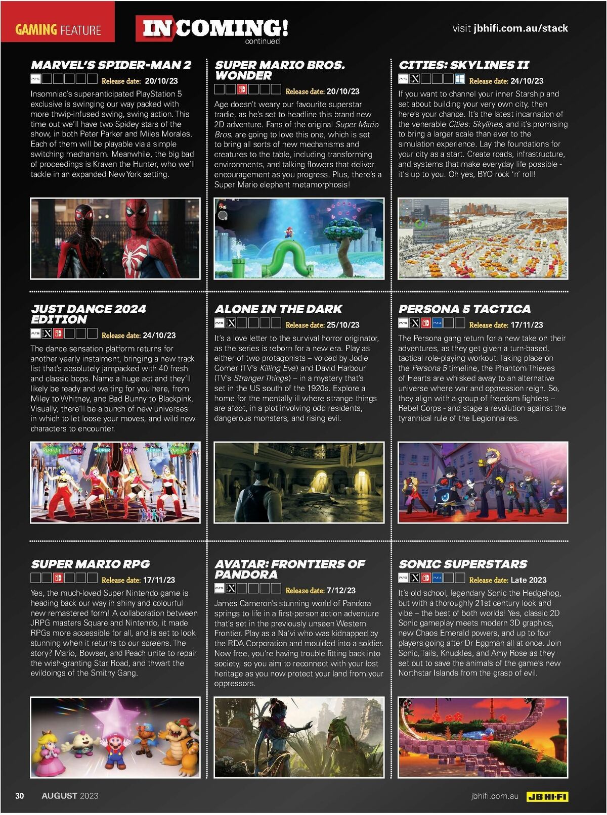 JB Hi-Fi Magazine August Catalogues from 1 August