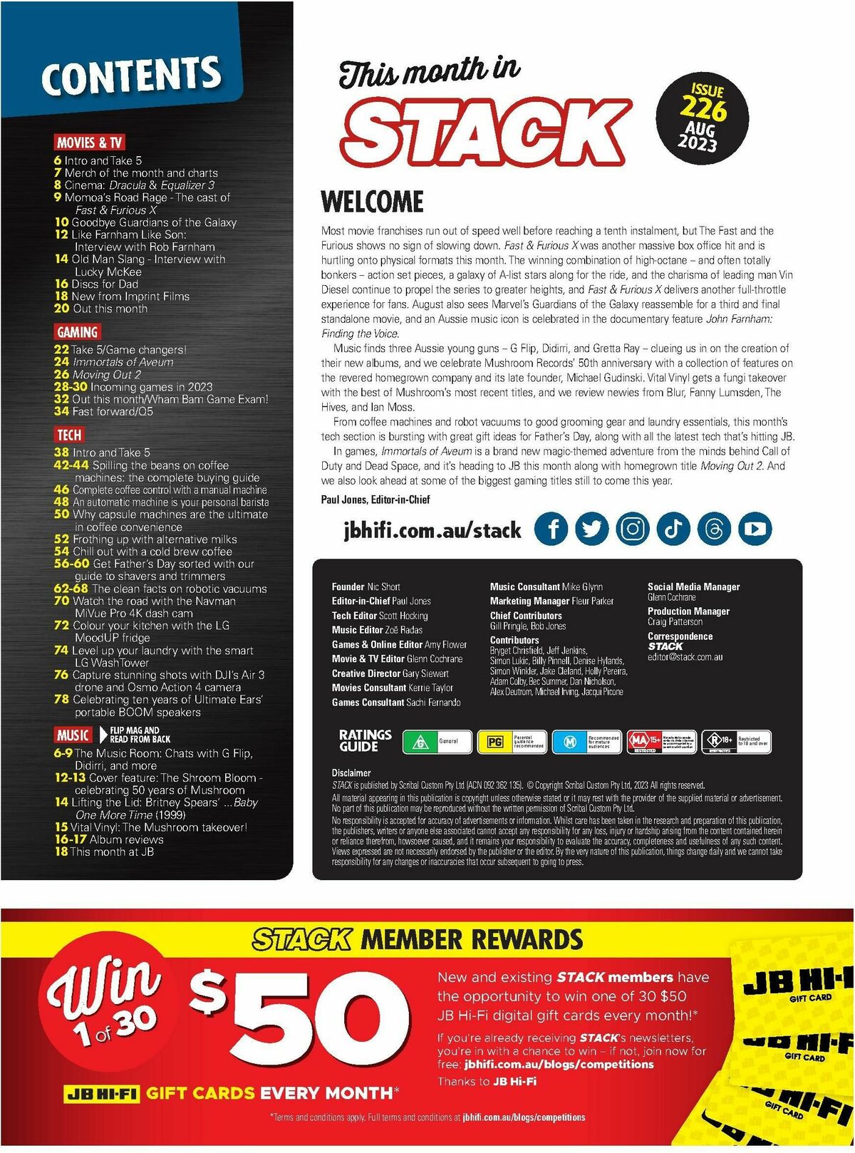 JB Hi-Fi Magazine August Catalogues from 1 August