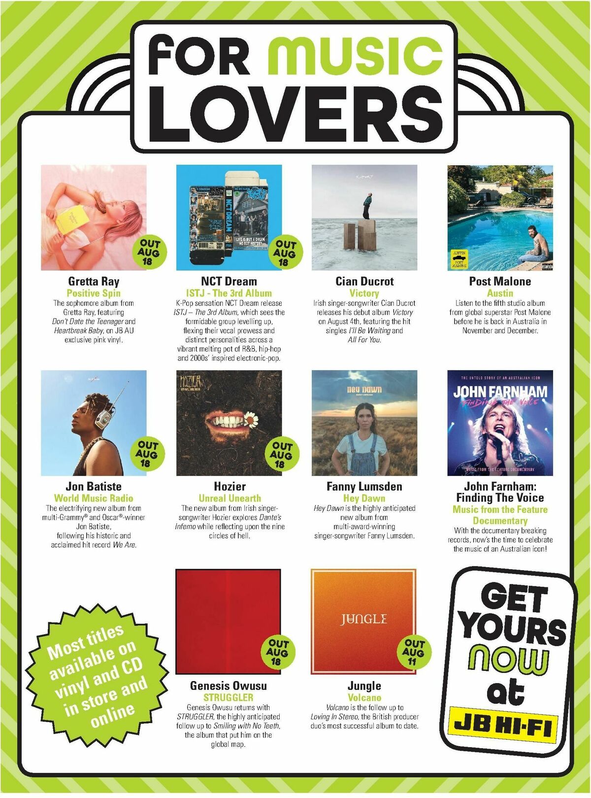 JB Hi-Fi Magazine August Catalogues from 1 August