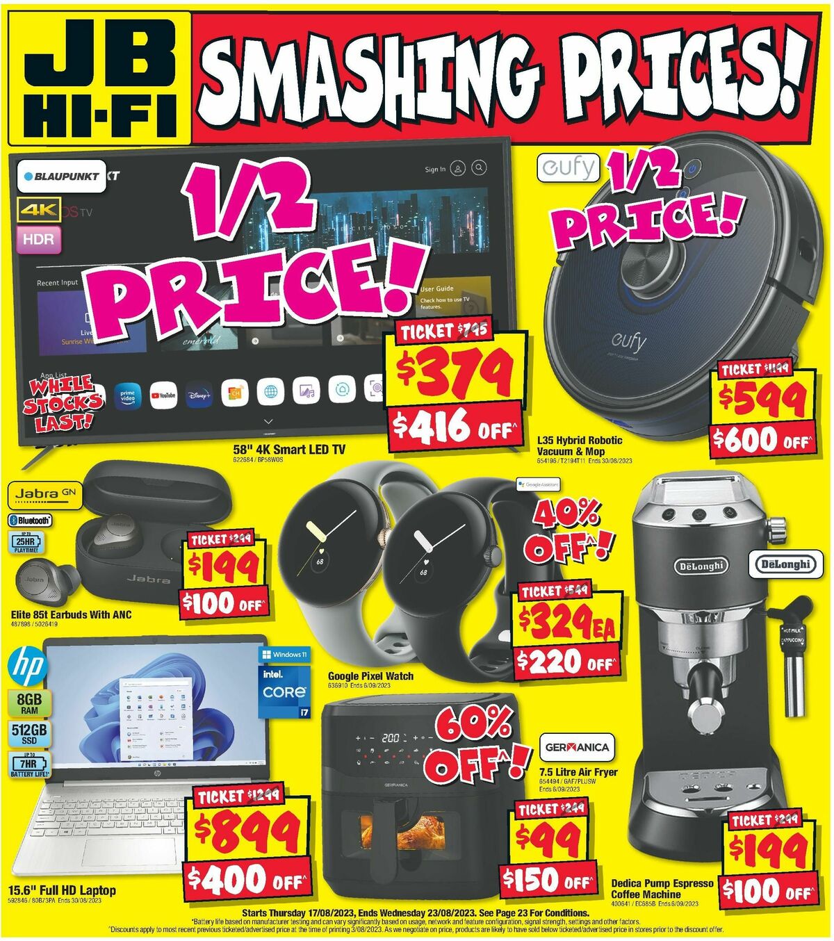 JB Hi-Fi Catalogues from 17 August