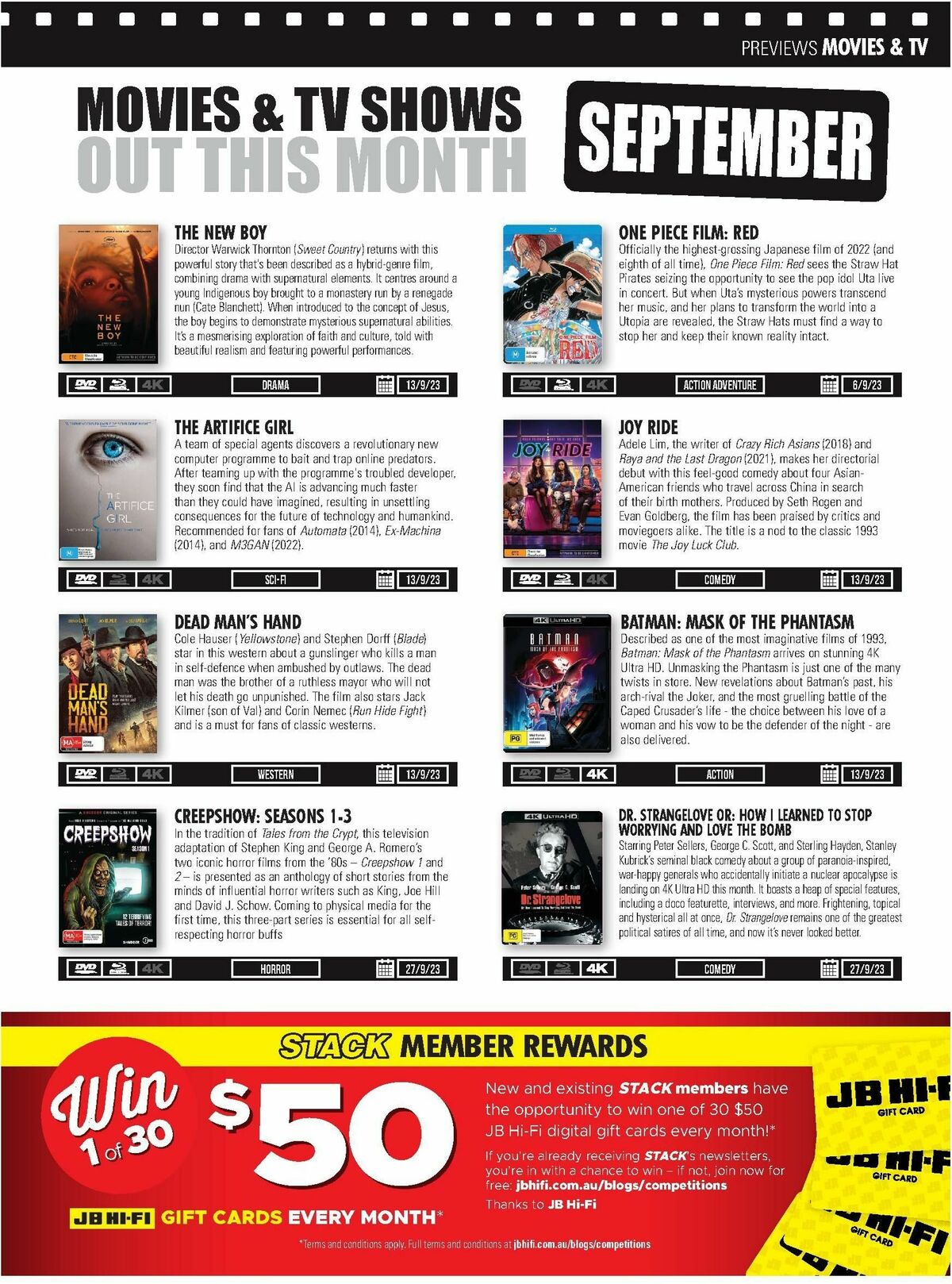 JB Hi-Fi Magazine September Catalogues from 1 September