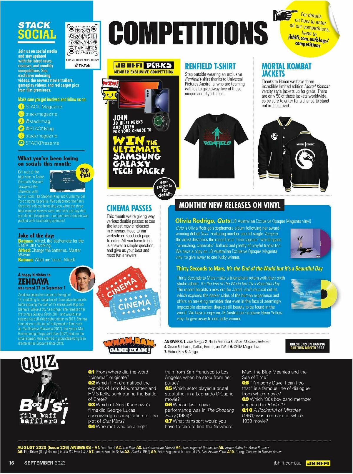JB Hi-Fi Magazine September Catalogues from 1 September