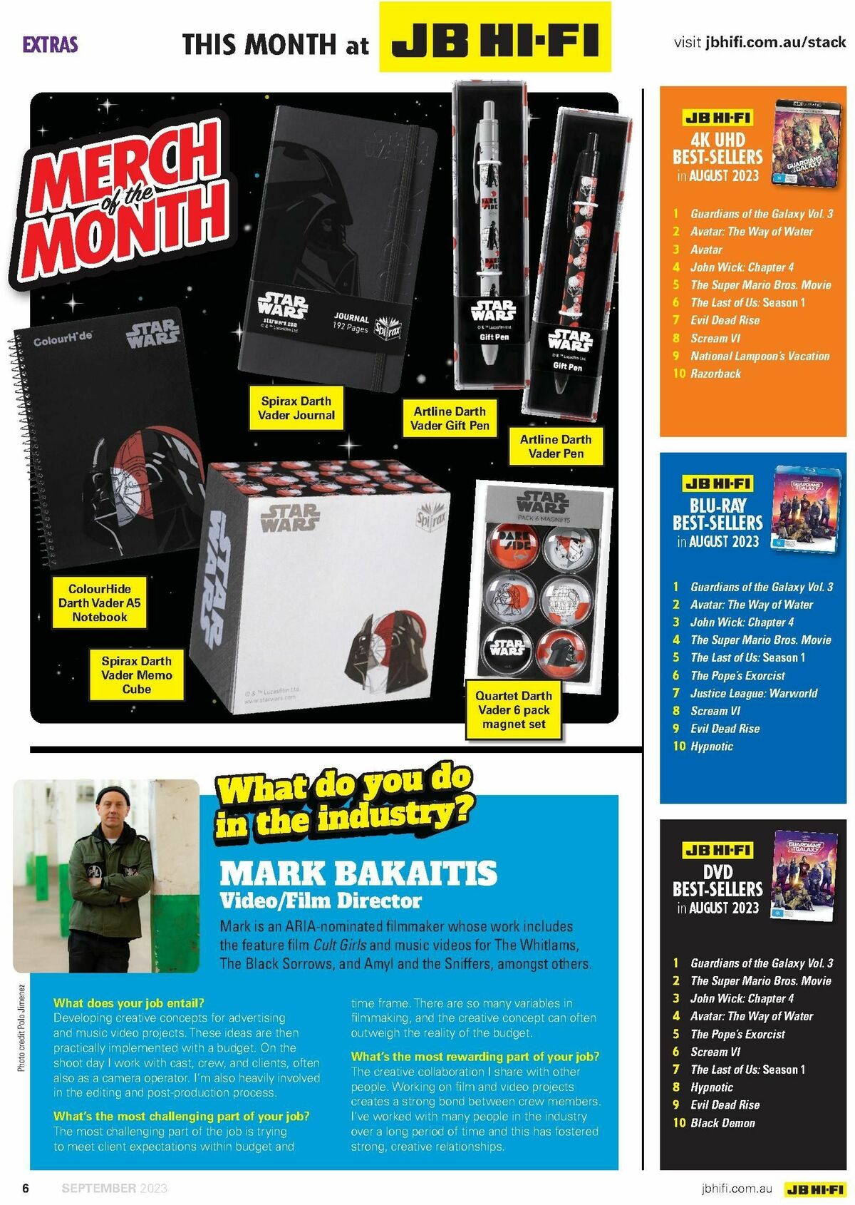JB Hi-Fi Magazine September Catalogues from 1 September
