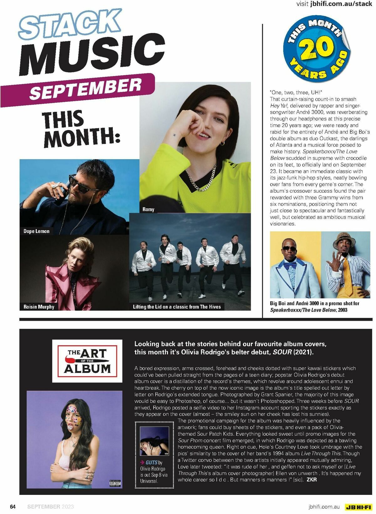 JB Hi-Fi Magazine September Catalogues from 1 September