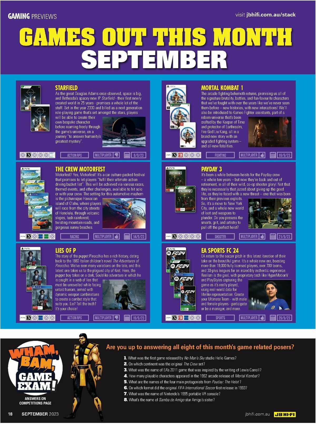 JB Hi-Fi Magazine September Catalogues from 1 September