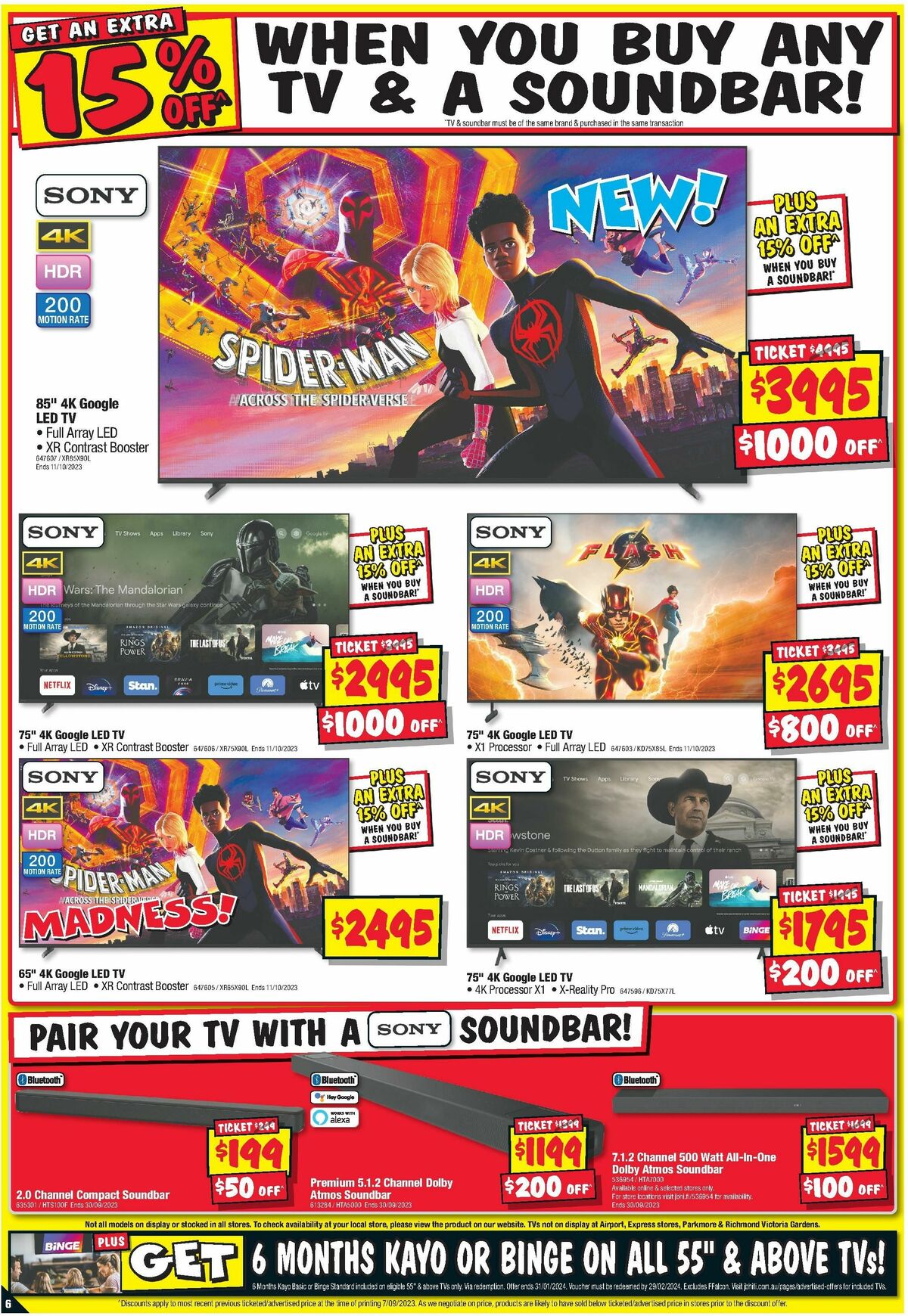 JB Hi-Fi Footy Finals Frenzy Catalogues from 21 September