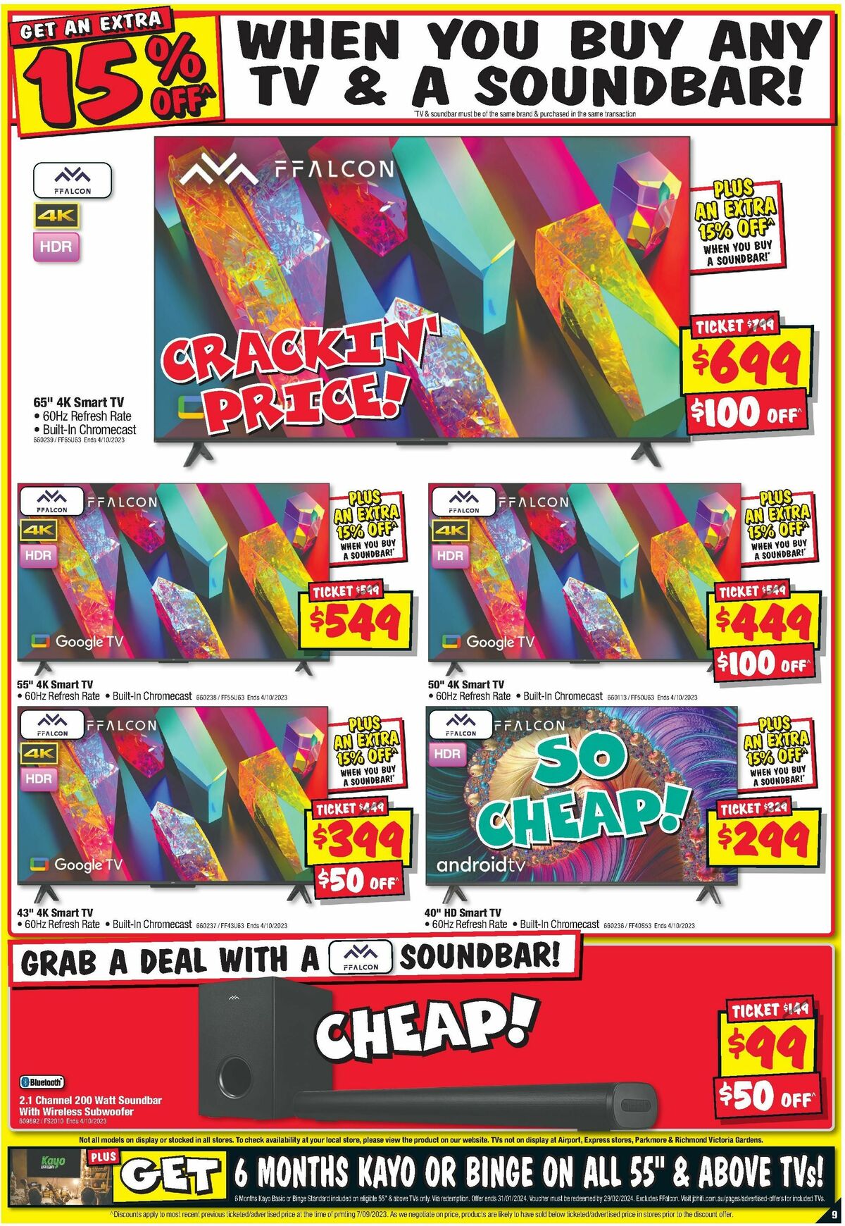 JB Hi-Fi Footy Finals Frenzy Catalogues from 21 September