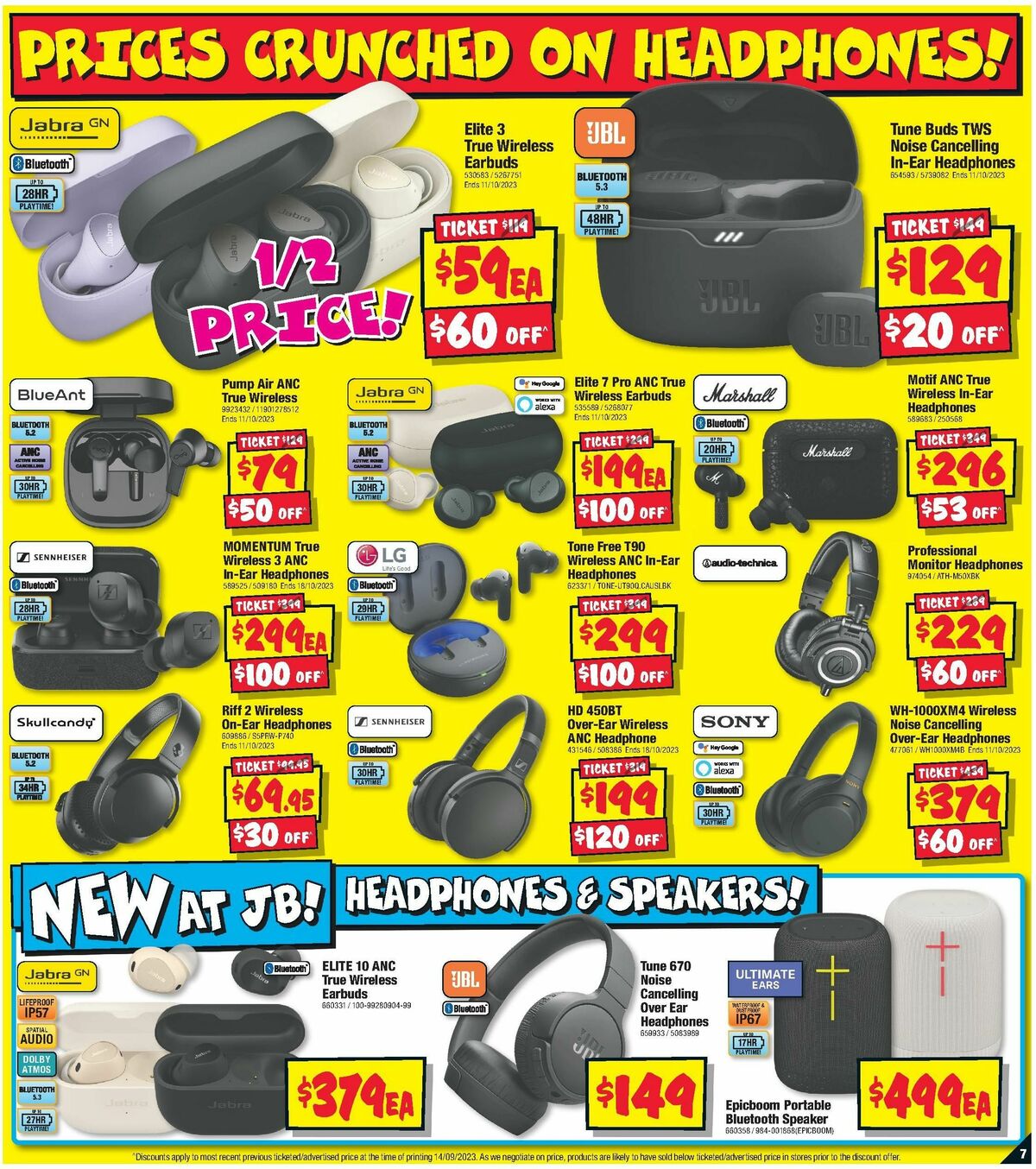 JB Hi-Fi Smashing Prices Catalogues from 28 September