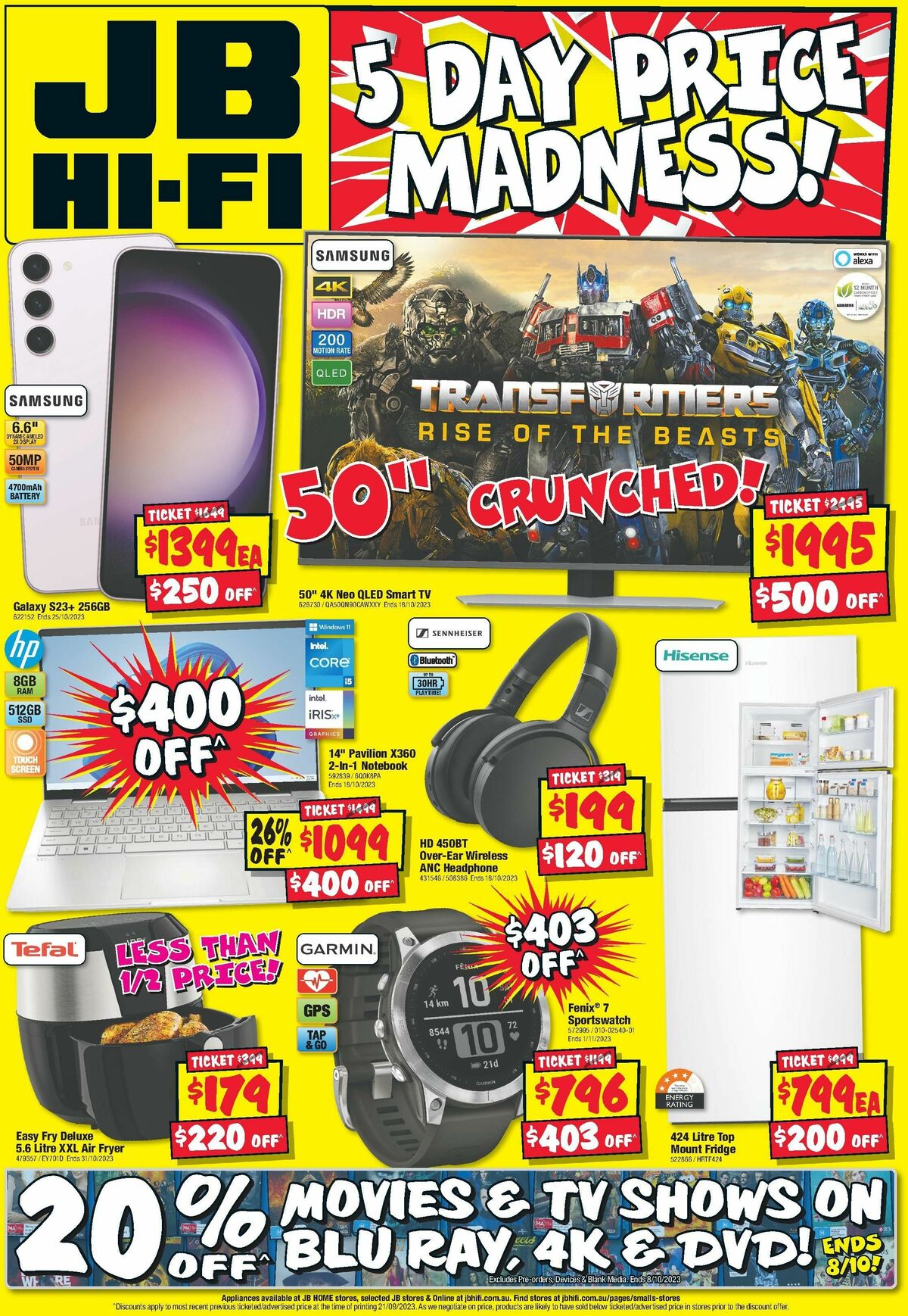 JB Hi-Fi Catalogues from 5 October