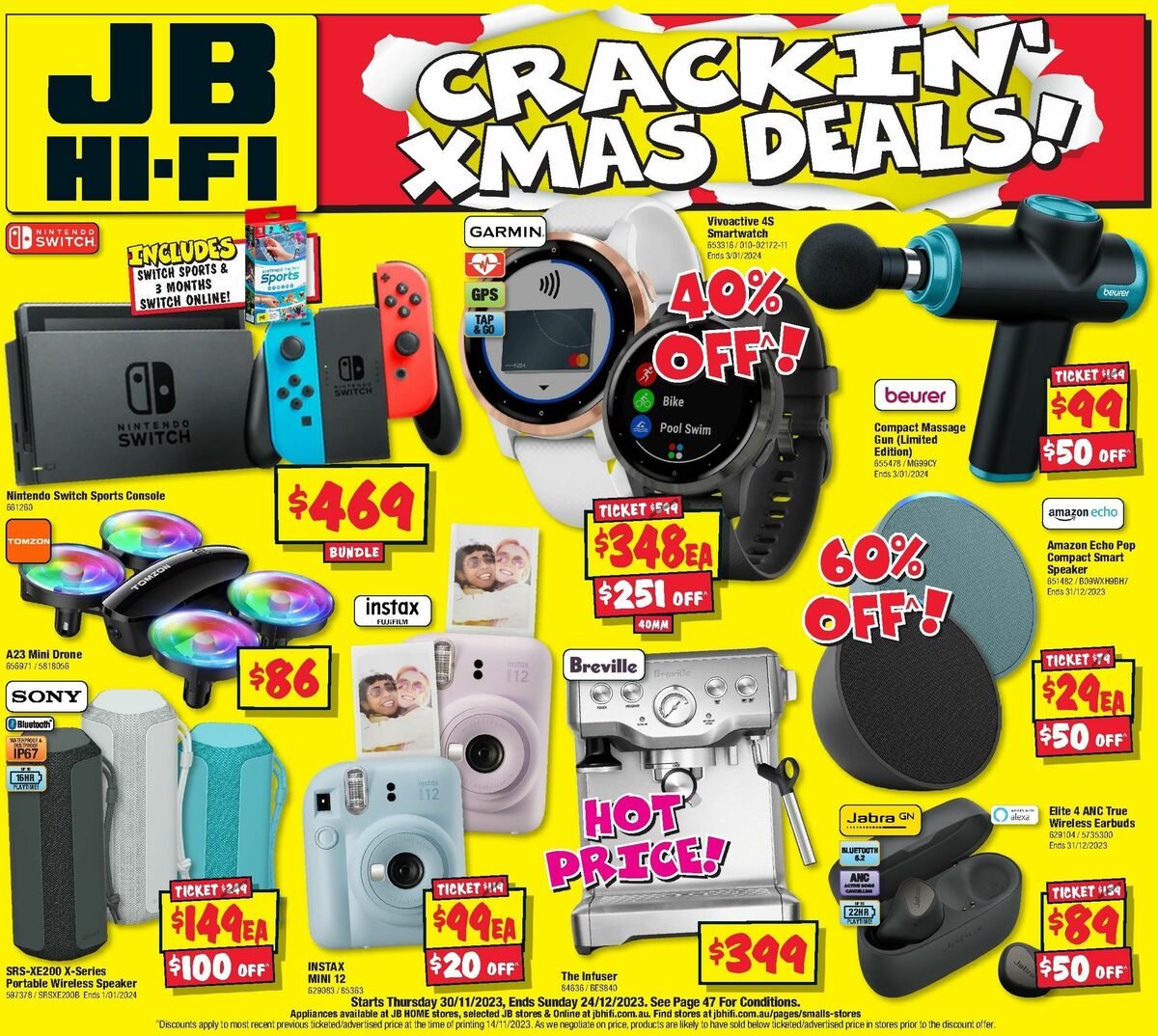 JB Hi-Fi Crackin Xmas Deal Catalogues from 30 November