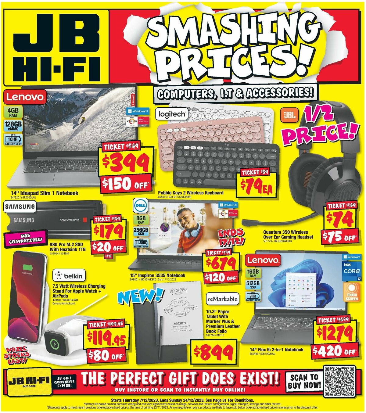 JB Hi-Fi Computers, I.T. & Accessories Catalogues from 7 December