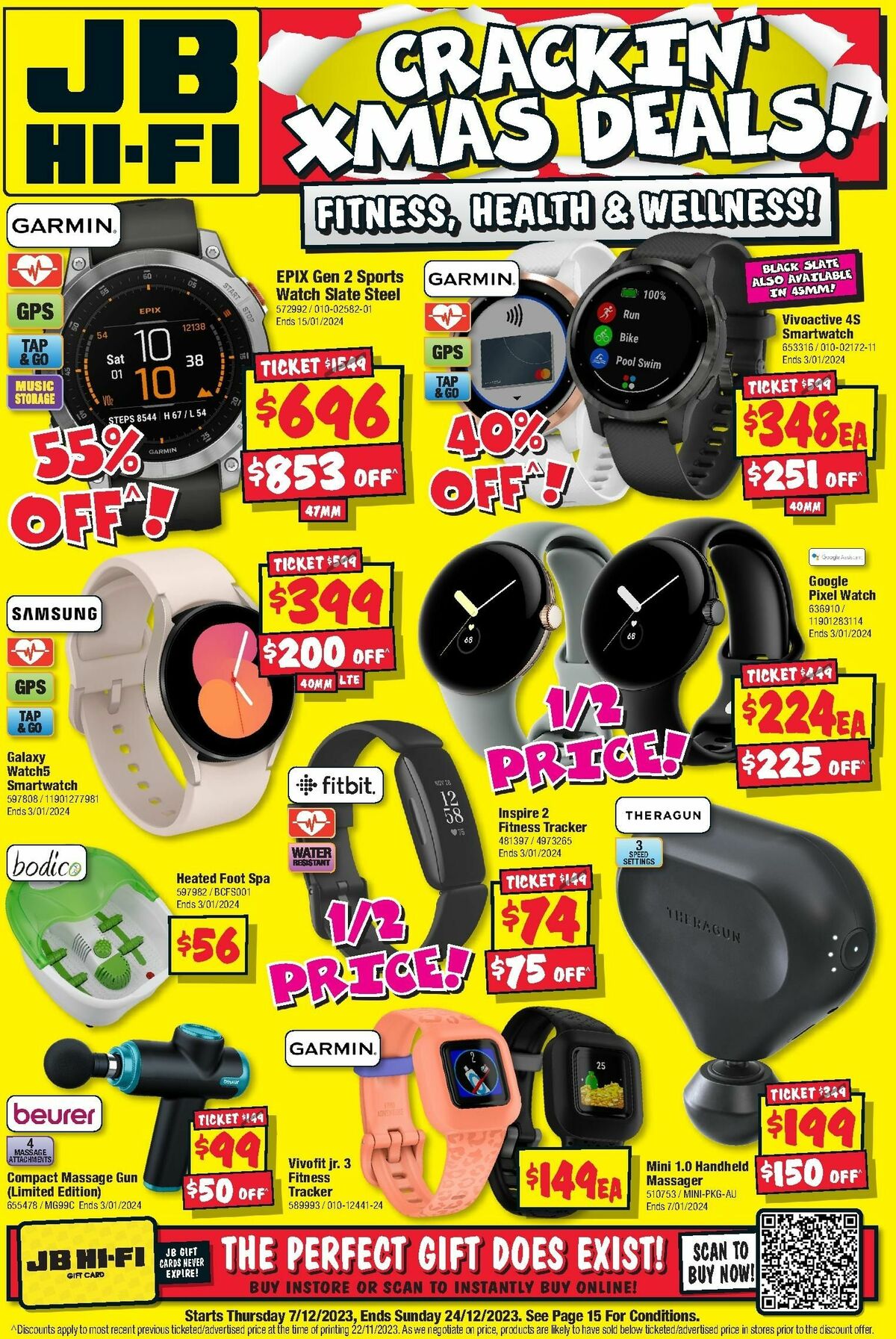 JB Hi-Fi Crackin Xmas Deal on Fitness, Health & Wellness Catalogues from 7 December