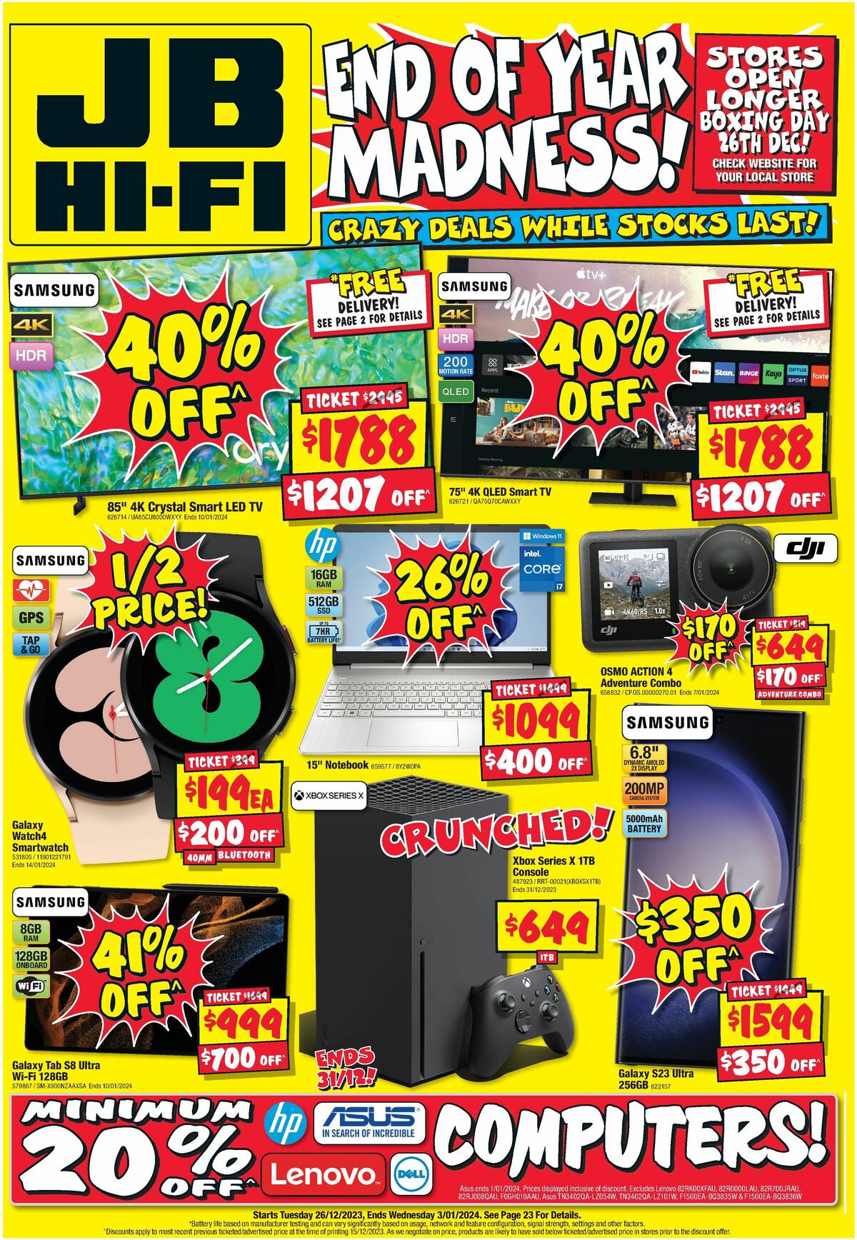 JB Hi-Fi Catalogues from 26 December