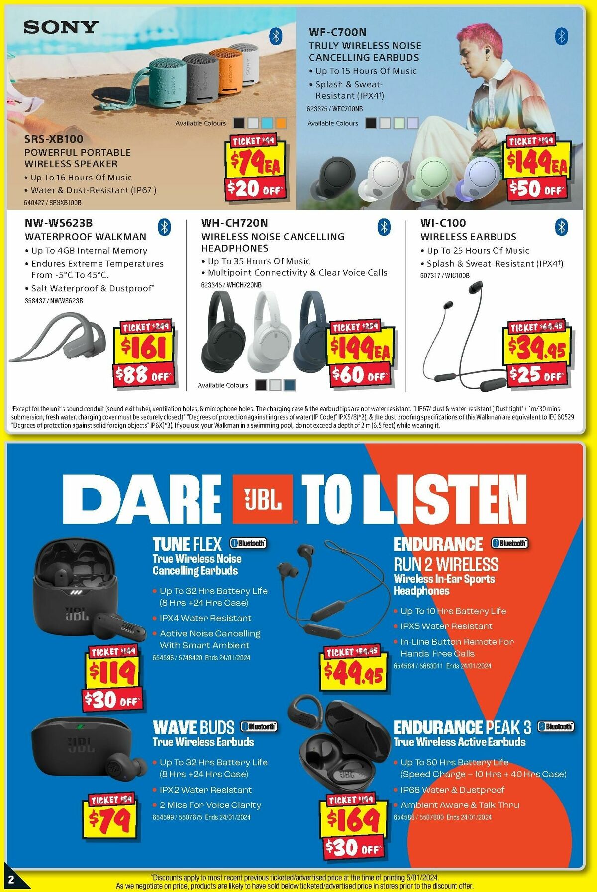 JB Hi-Fi Out & About Audio Catalogues from 11 January