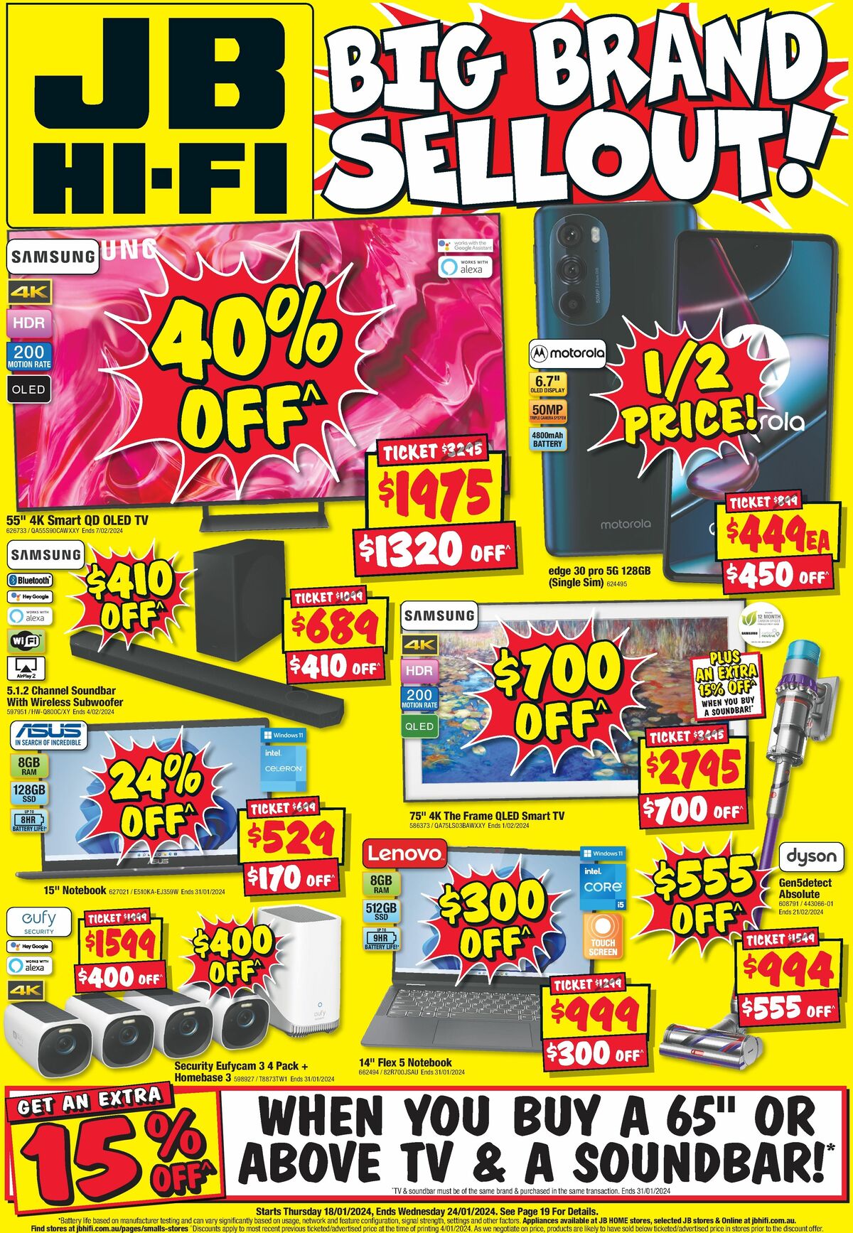 JB Hi-Fi Big Brand Sellout! Catalogues from 18 January