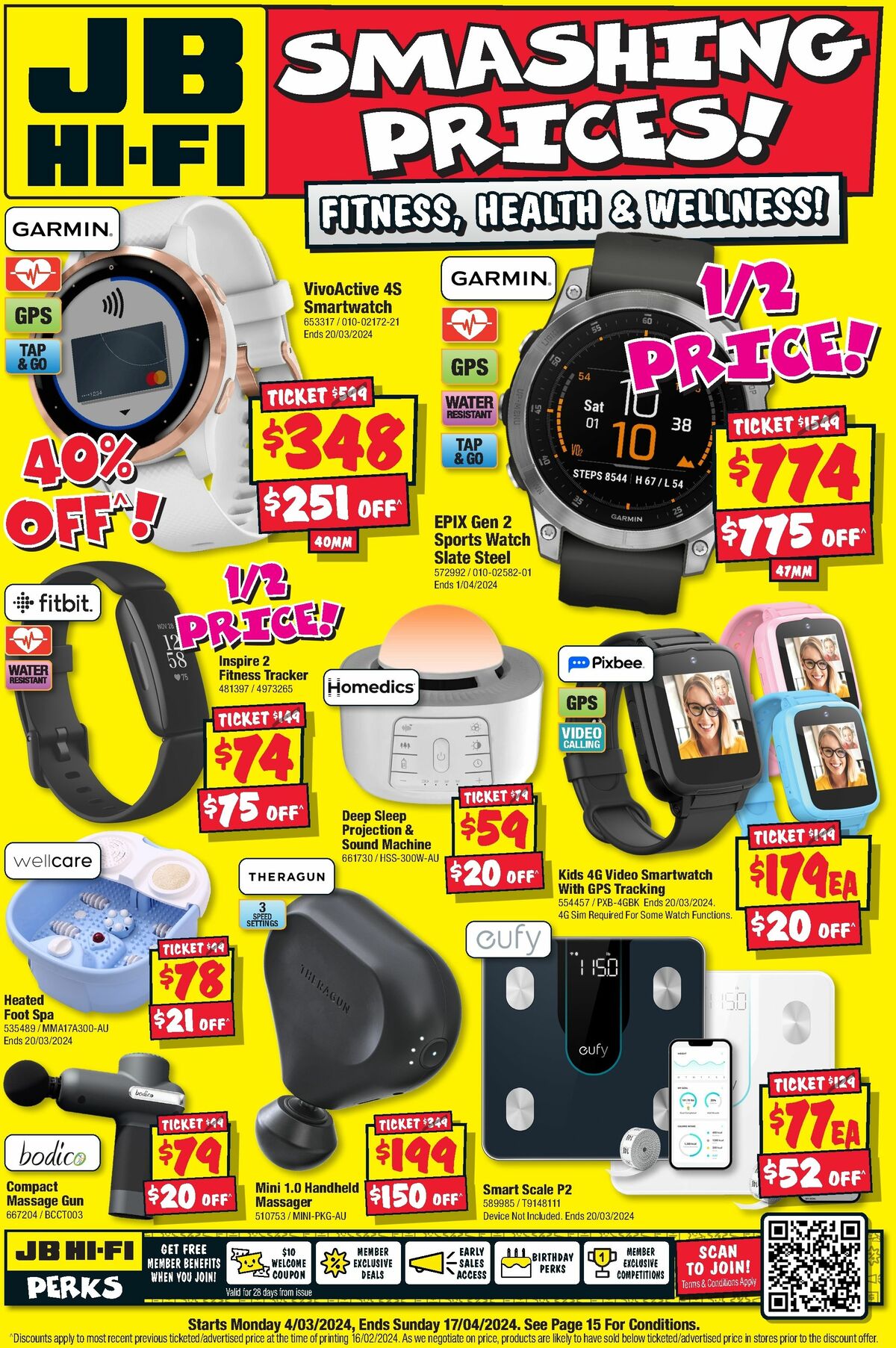 JB Hi-Fi Fitness, Health& Wellbieg Catalogues from 5 March