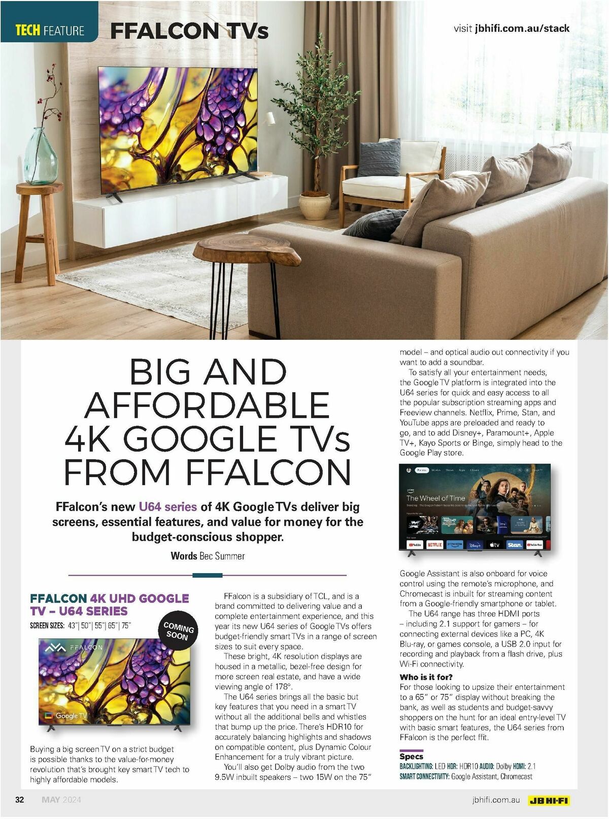 JB Hi-Fi Magazine May Catalogues from 1 May