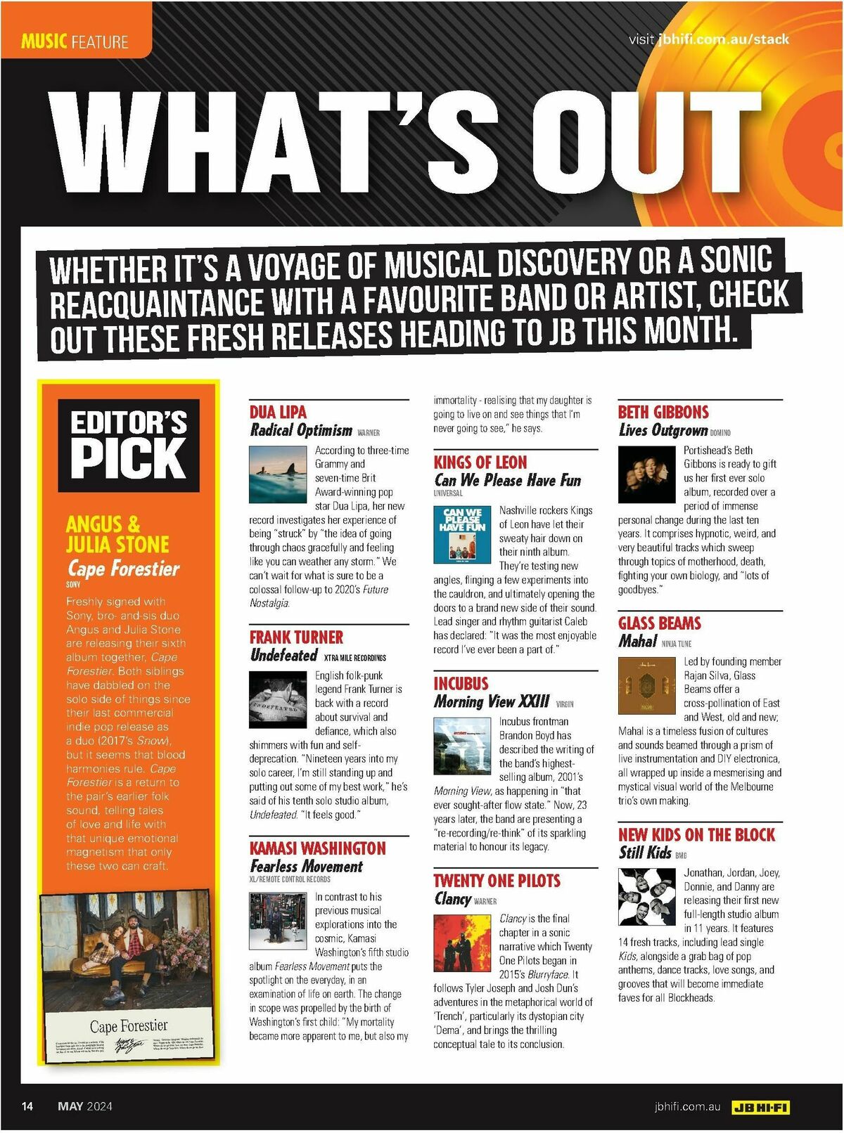 JB Hi-Fi Magazine May Catalogues from 1 May