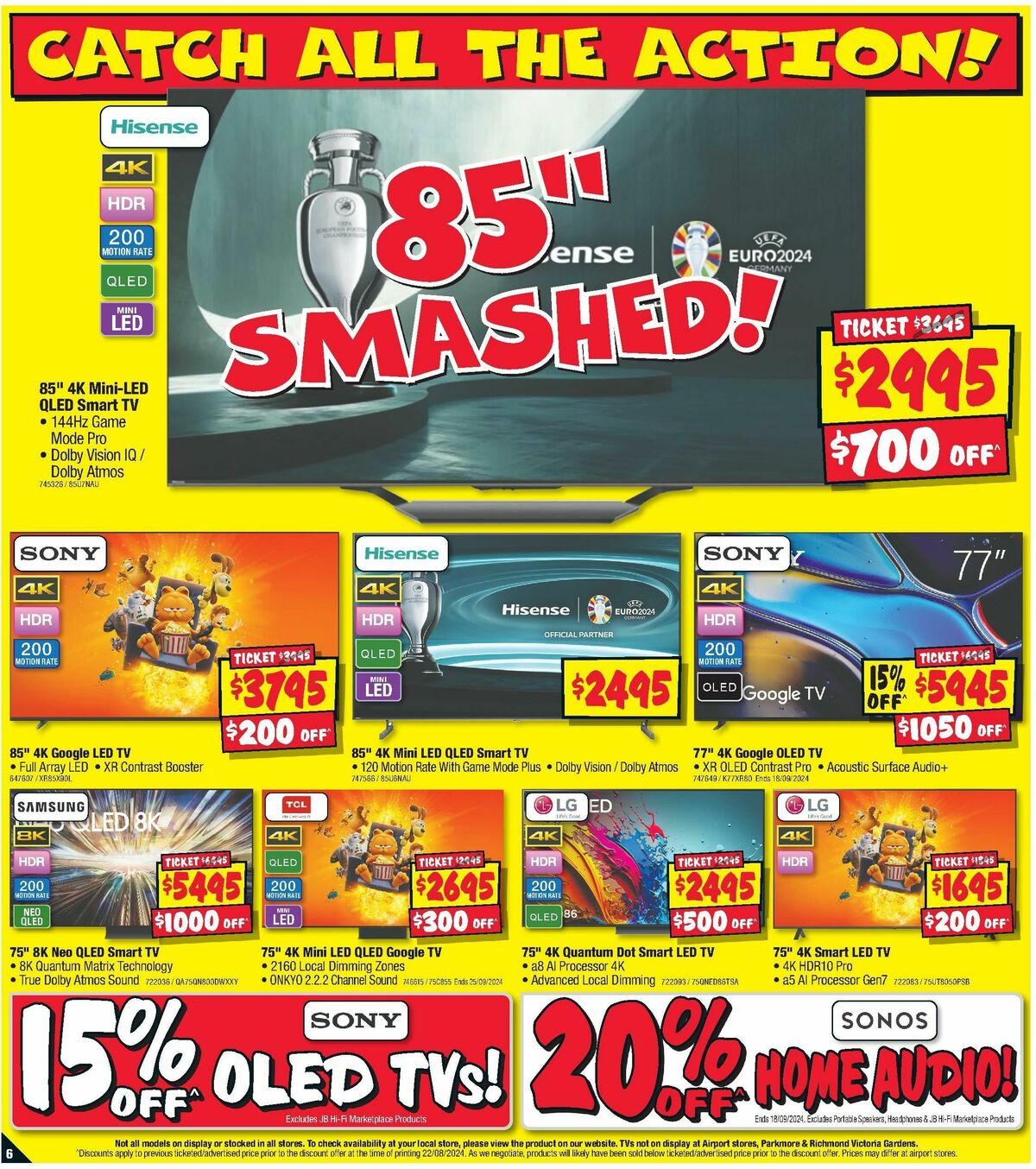 JB Hi-Fi Smashing Prices! Catalogues from 5 September
