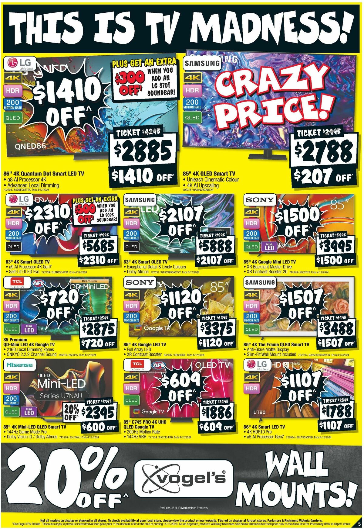 JB Hi-Fi Black Friday Catalogues from 20 November